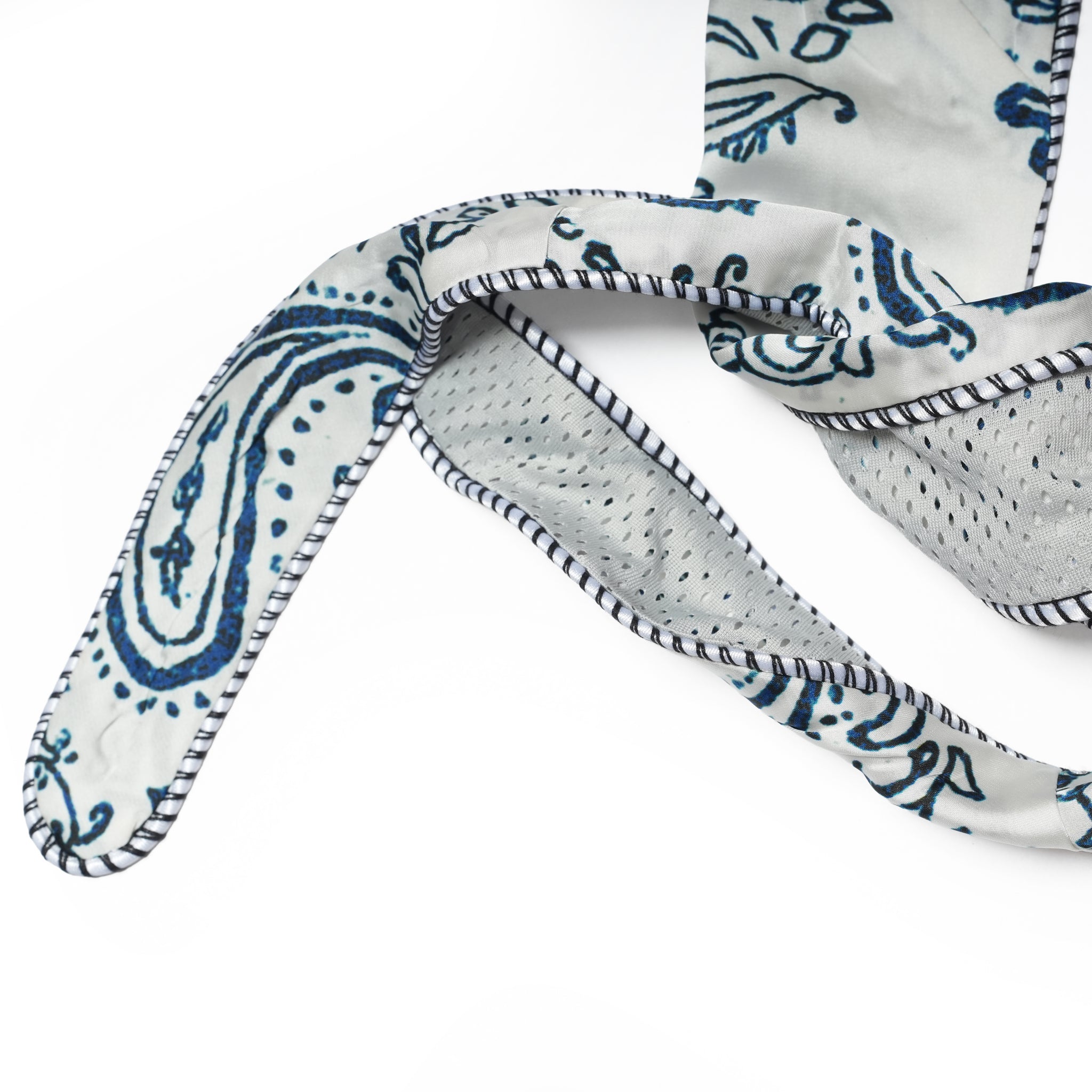 (A)crypsis® Amoeba Paisley Hooded Scarf - White