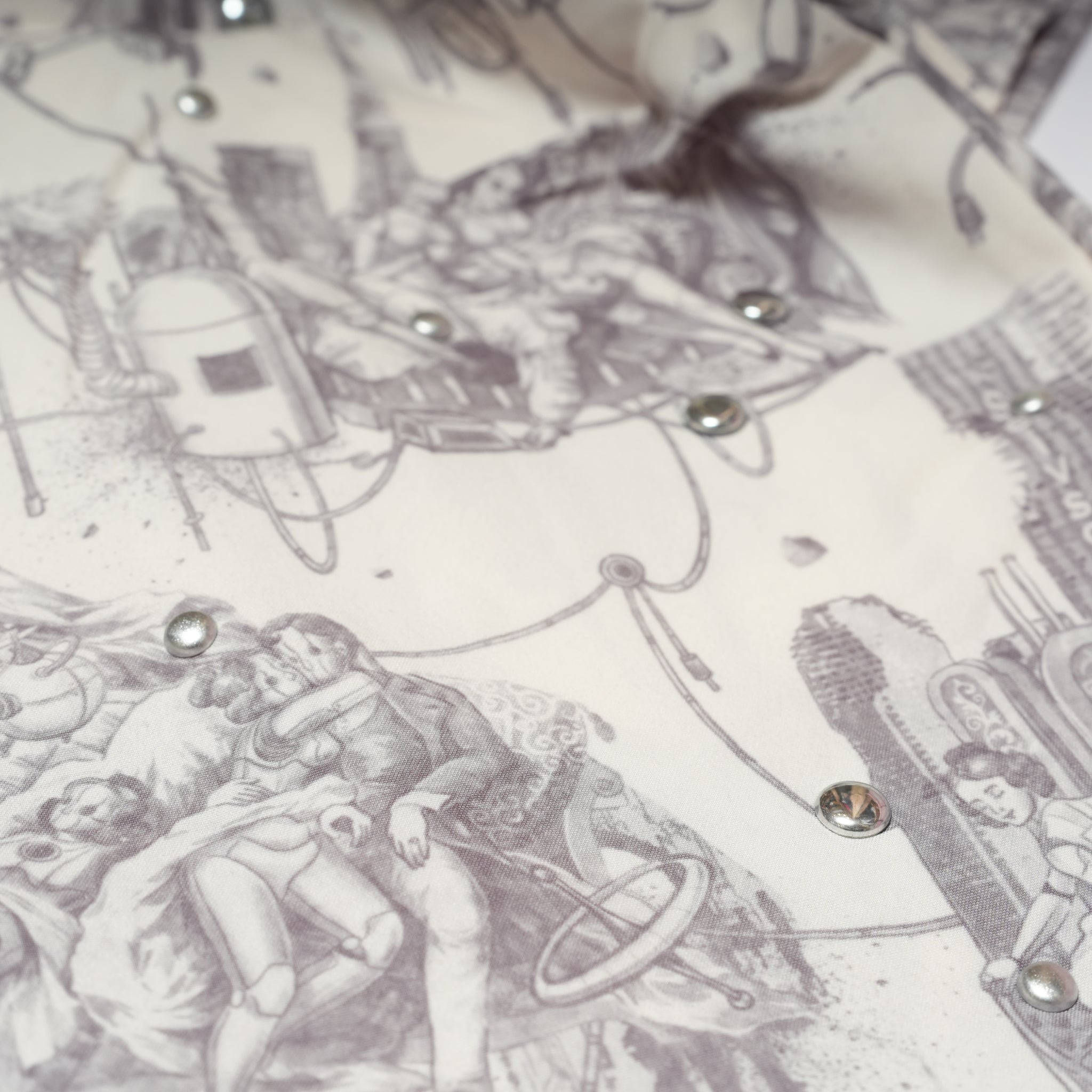 Seivson x (A)crypsis METAL GEM HAWAIIAN SHIRT - BLUE