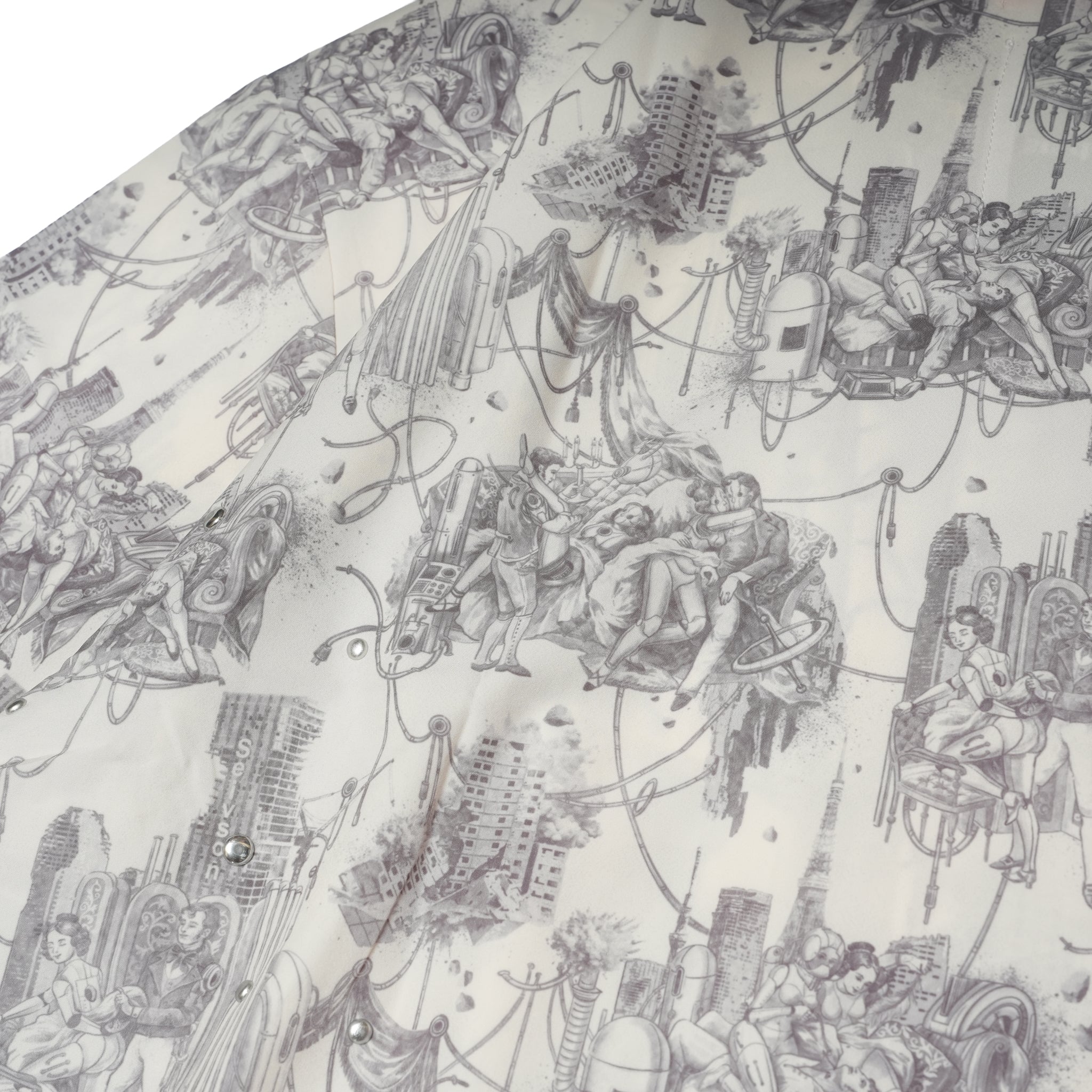 Seivson x (A)crypsis METAL GEM HAWAIIAN SHIRT - BLUE