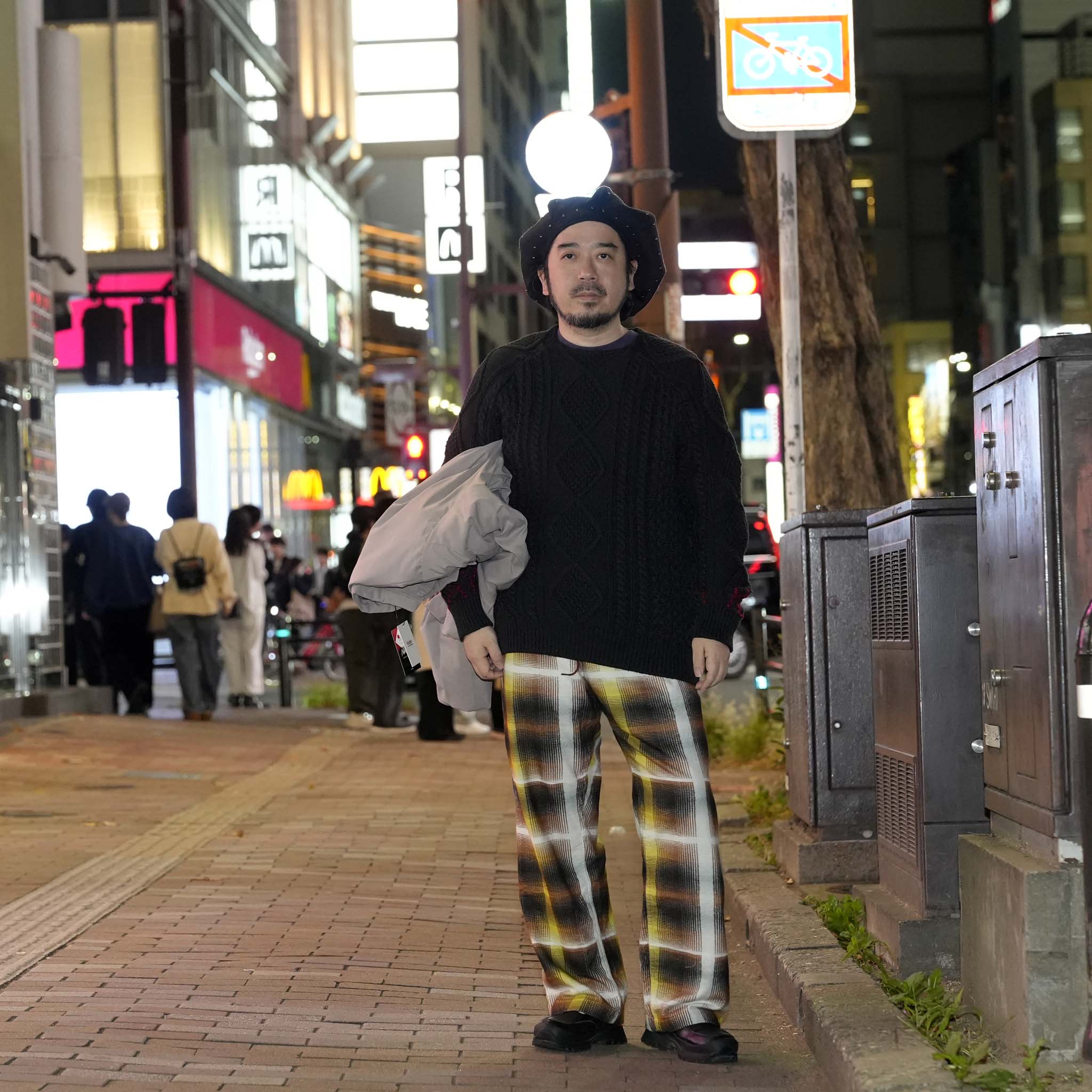 WASHED ALAN KNIT JUMPER | Color_Black | No_25-3-KT01【ORIGINAL JOHN_オリジナルジョン】