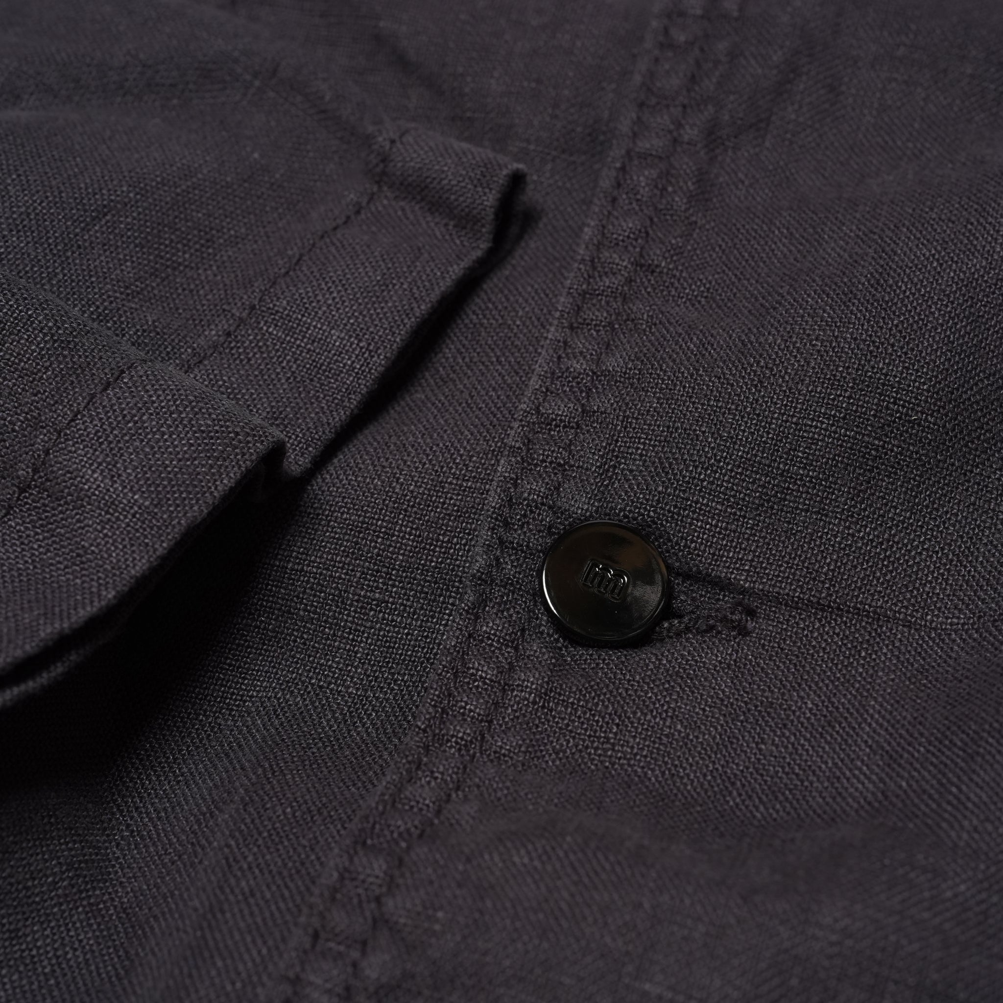 F.D.A. Black Sesame Linen Dinner Jacket | Meals Clothing