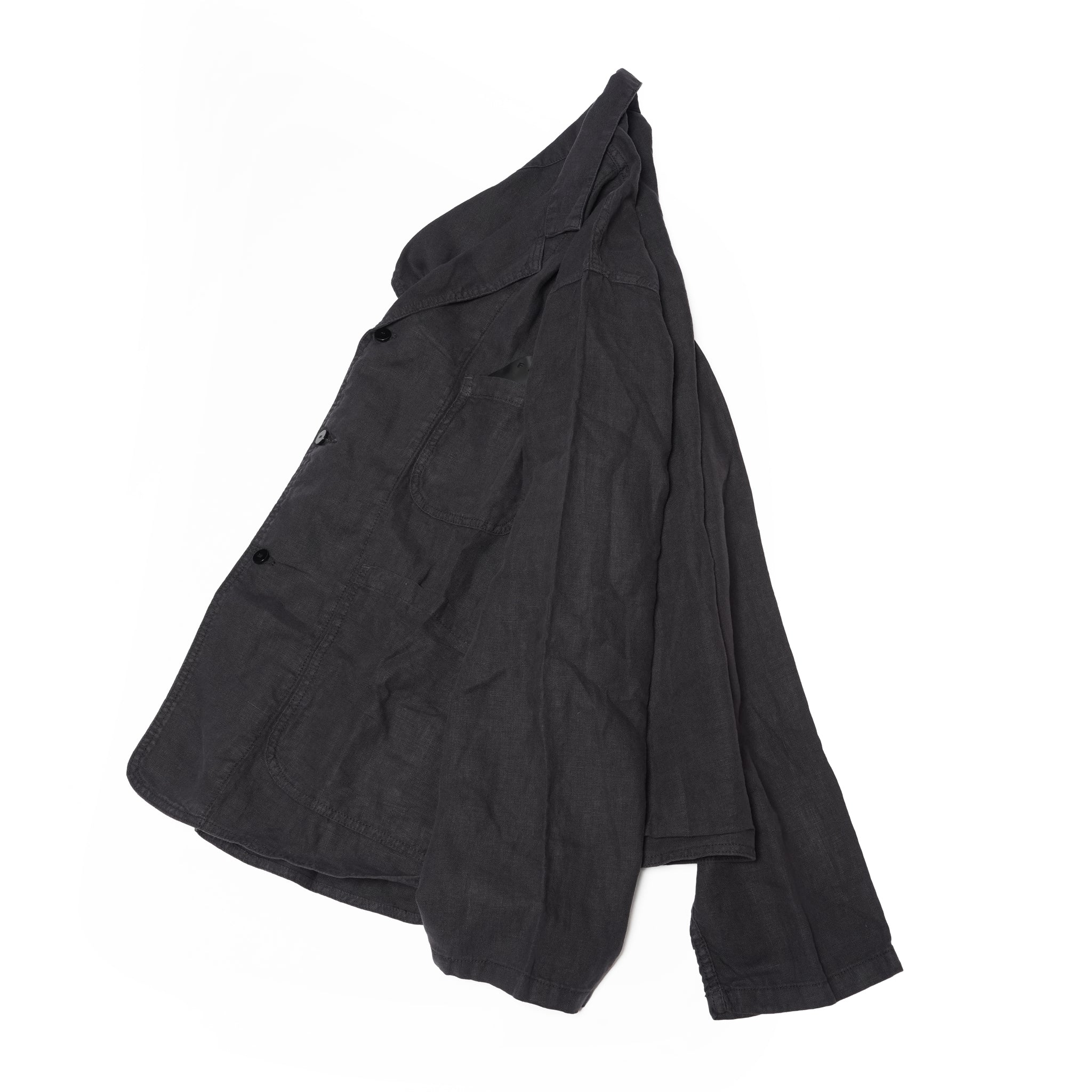 F.D.A. Black Sesame Linen Dinner Jacket | Meals Clothing
