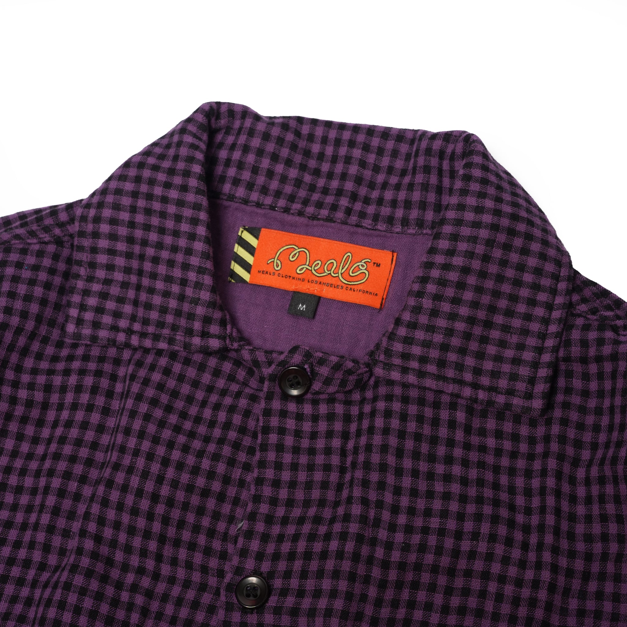 Grape Plaid Work Shirt | Meals Clothing