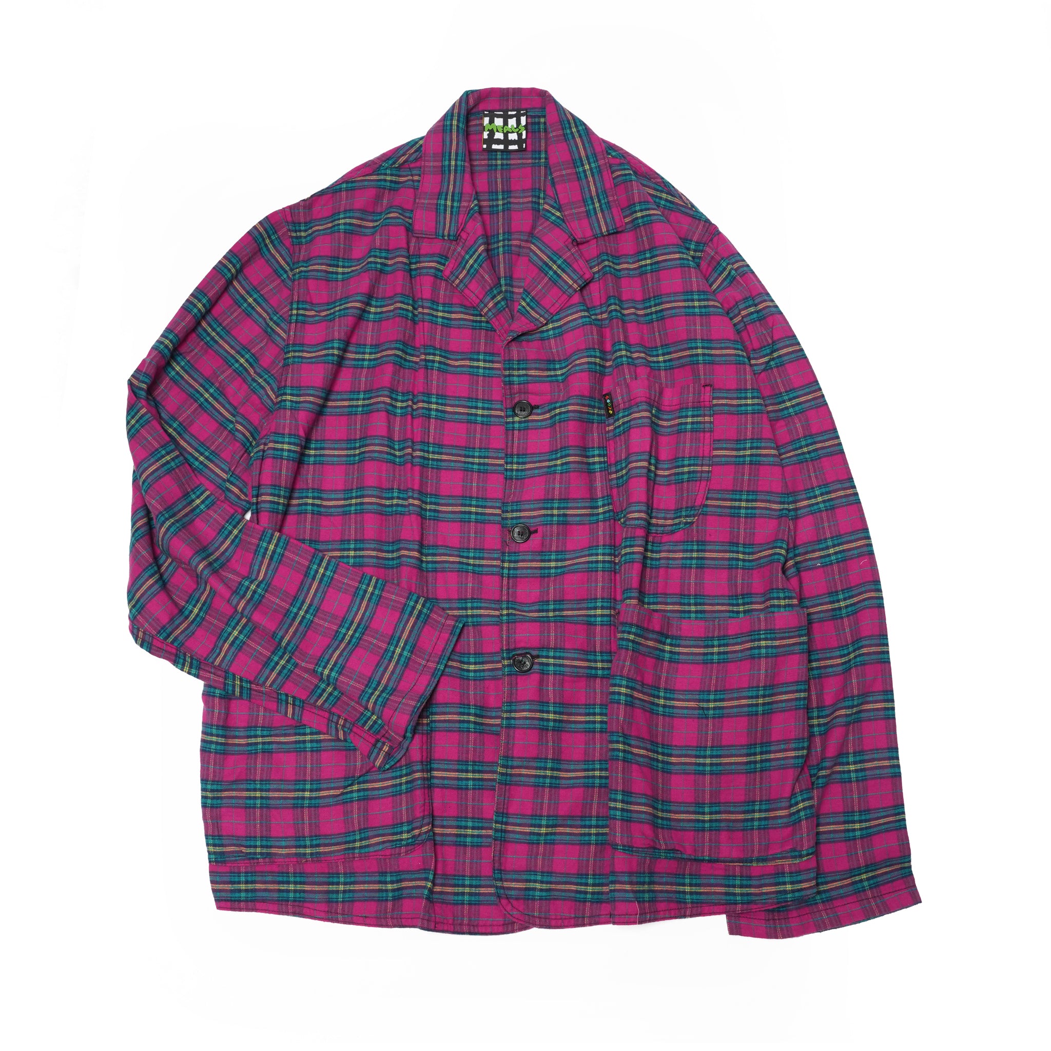 Raspberry Flannel Dinner Jacket | Meals Clothing