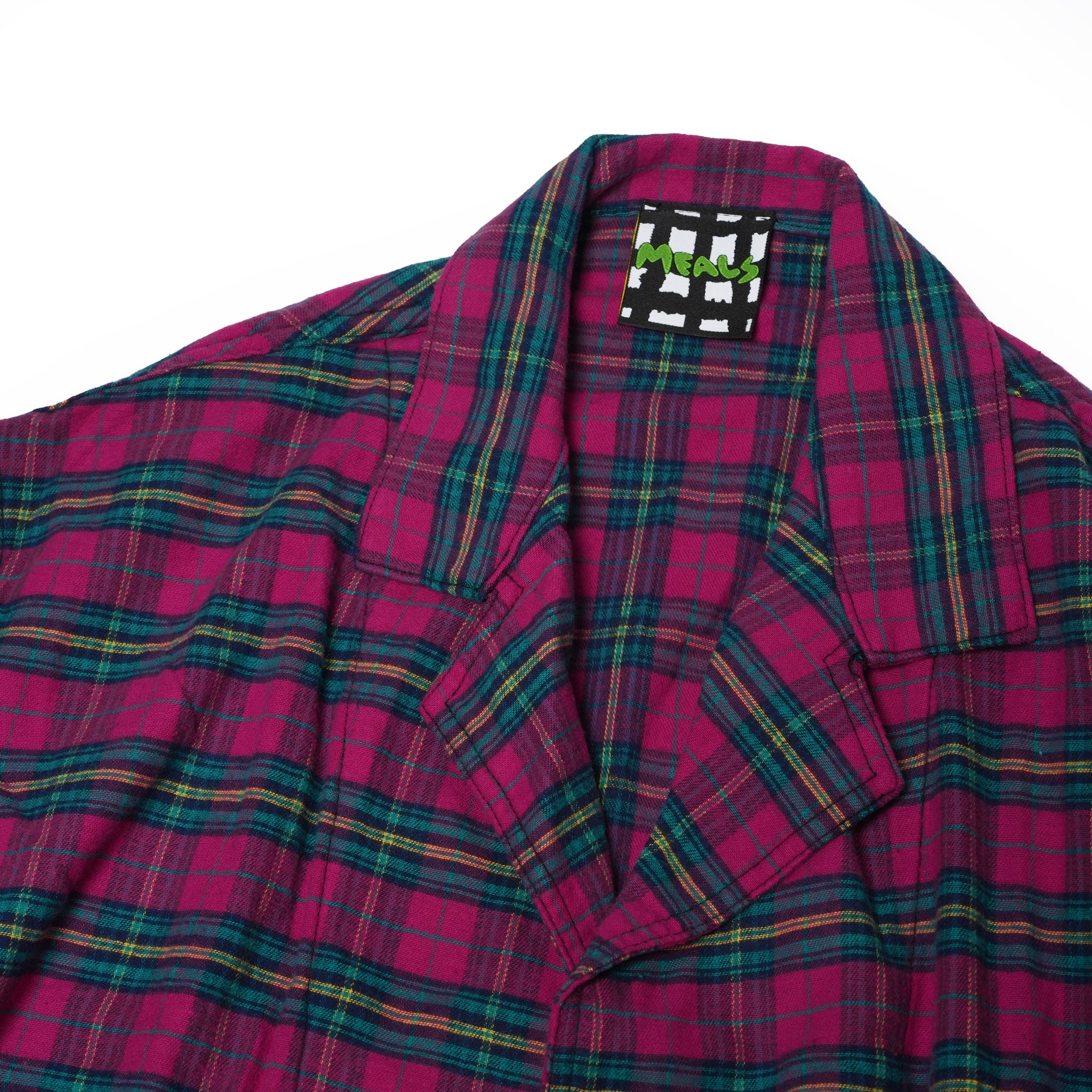 Raspberry Flannel Dinner Jacket | Meals Clothing