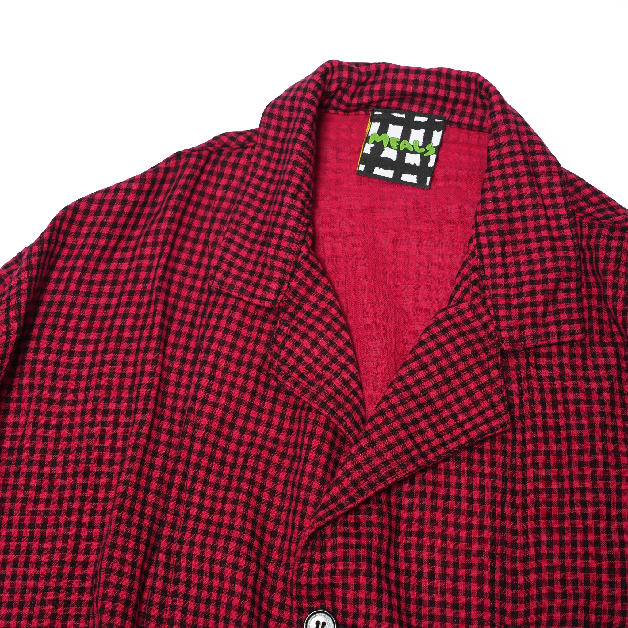 Strawberry Plaid Dinner Jacket | Meals Clothing