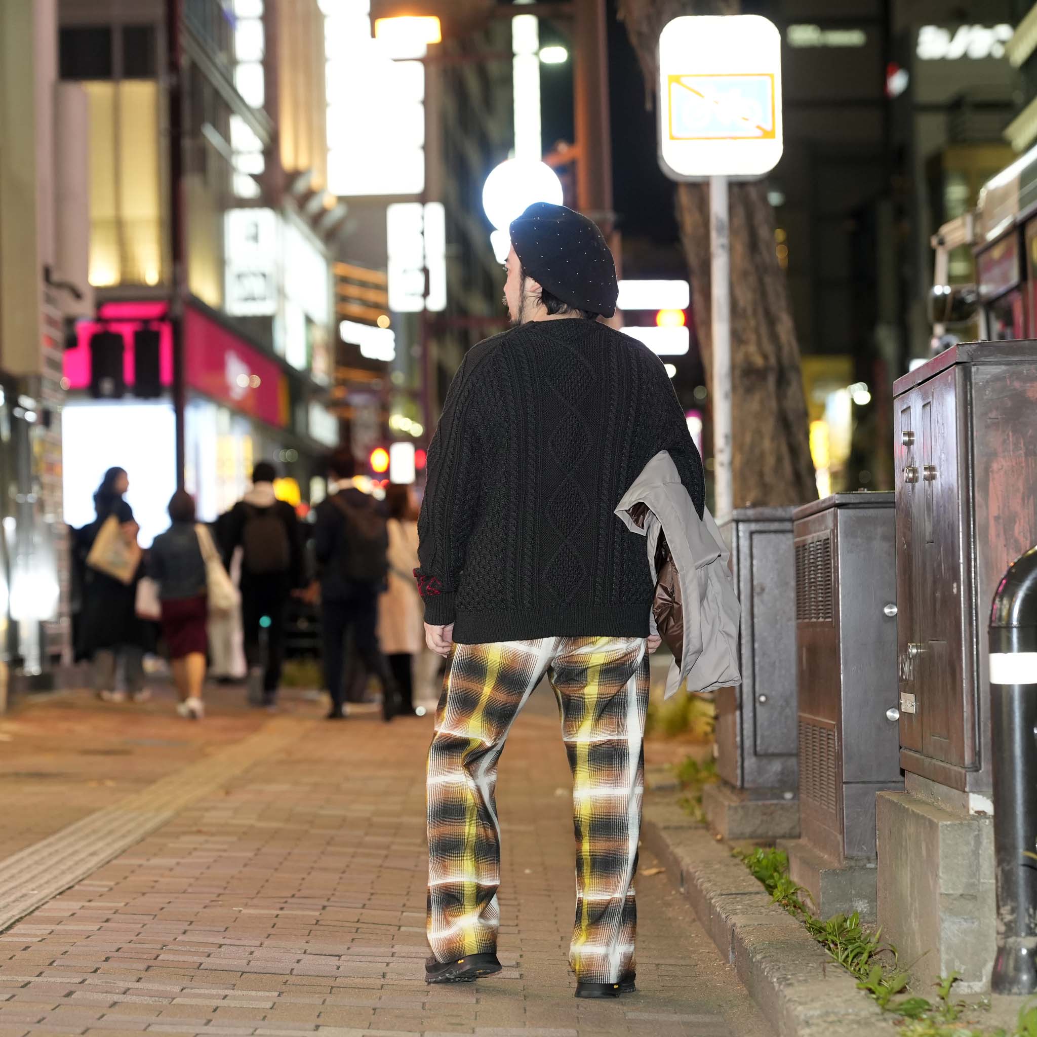 WASHED ALAN KNIT JUMPER | Color_Black | No_25-3-KT01【ORIGINAL JOHN_オリジナルジョン】