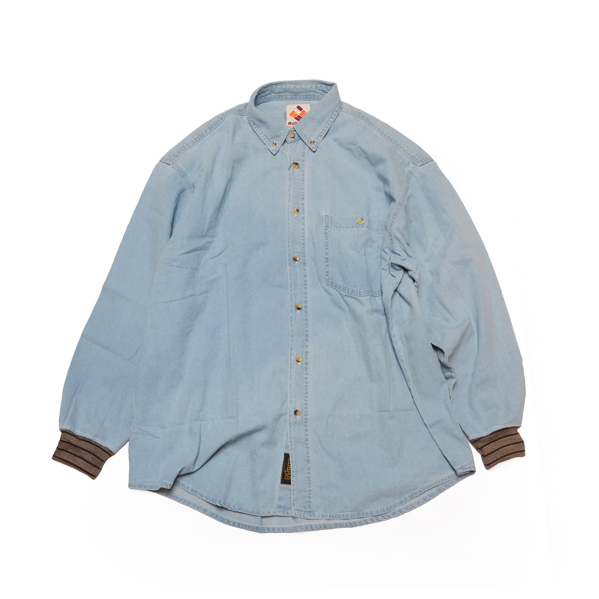 RELAX FIT №150 [ COBRA CustomDenimShirt ]  Color:Denim × SF rib【RELAX FIT_リラックスフィット】