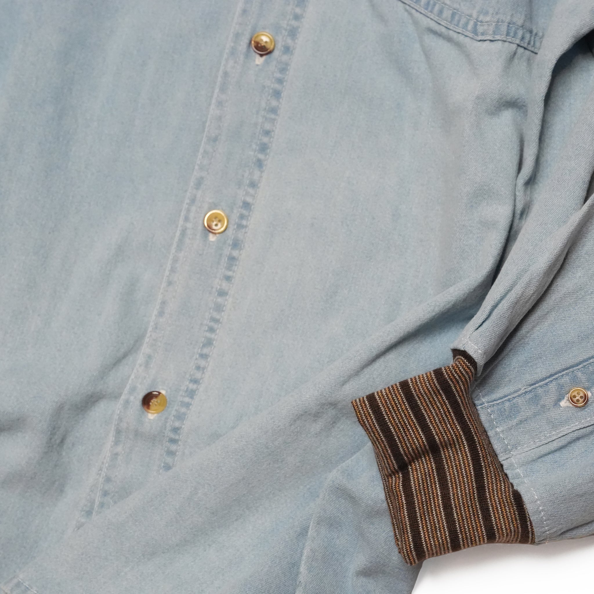 RELAX FIT №150 [ COBRA CustomDenimShirt ]  Color:Denim × SF rib【RELAX FIT_リラックスフィット】