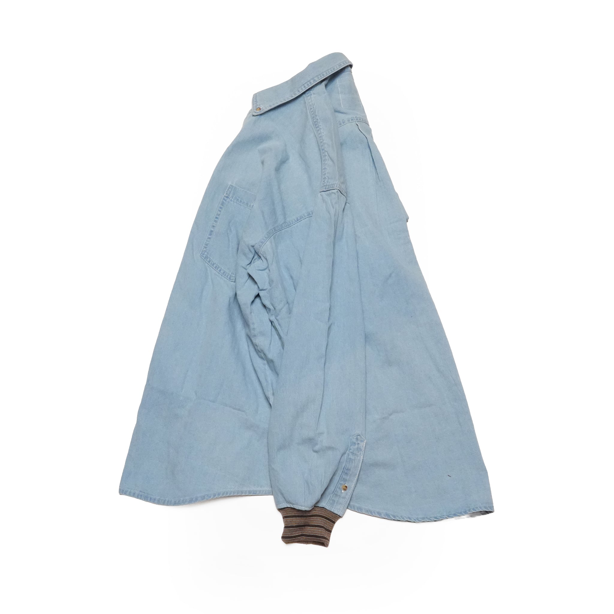 RELAX FIT №150 [ COBRA CustomDenimShirt ]  Color:Denim × SF rib【RELAX FIT_リラックスフィット】