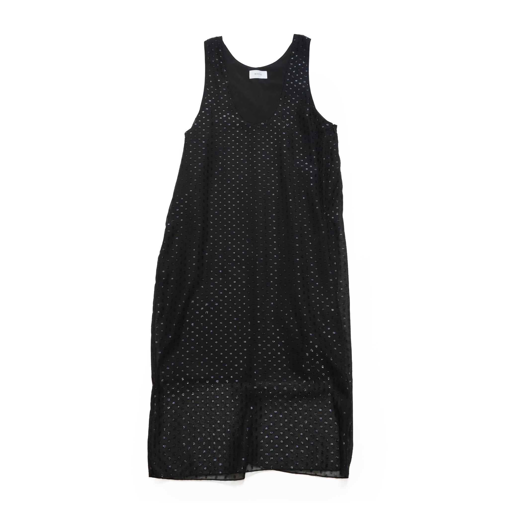 u neck cocoon dress – Blackdot | WHT26HOP4079_Blackdot | WHYTO