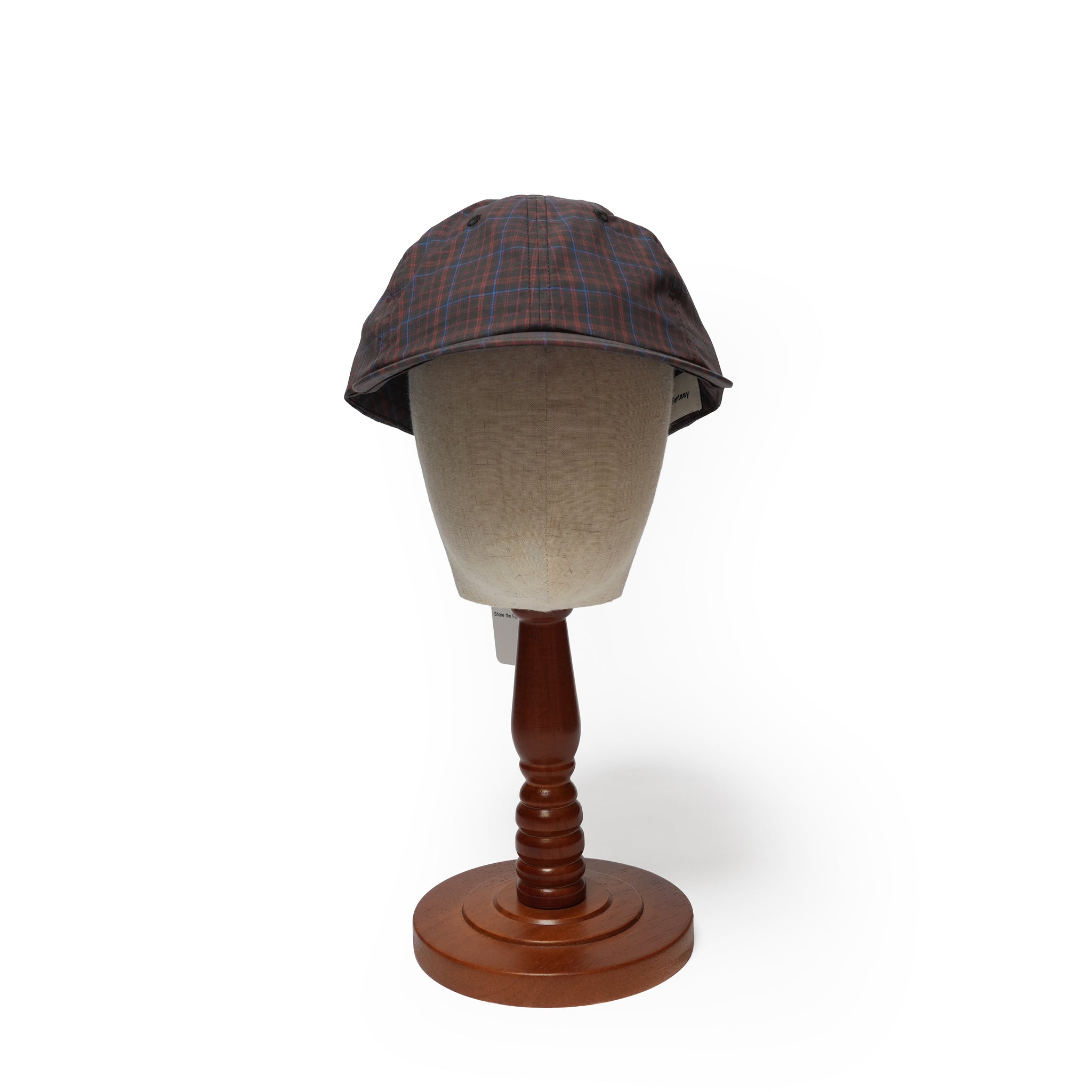 6 PANEL LONG BRIM CAP – Black(Check) | SHARE THE FANTASY