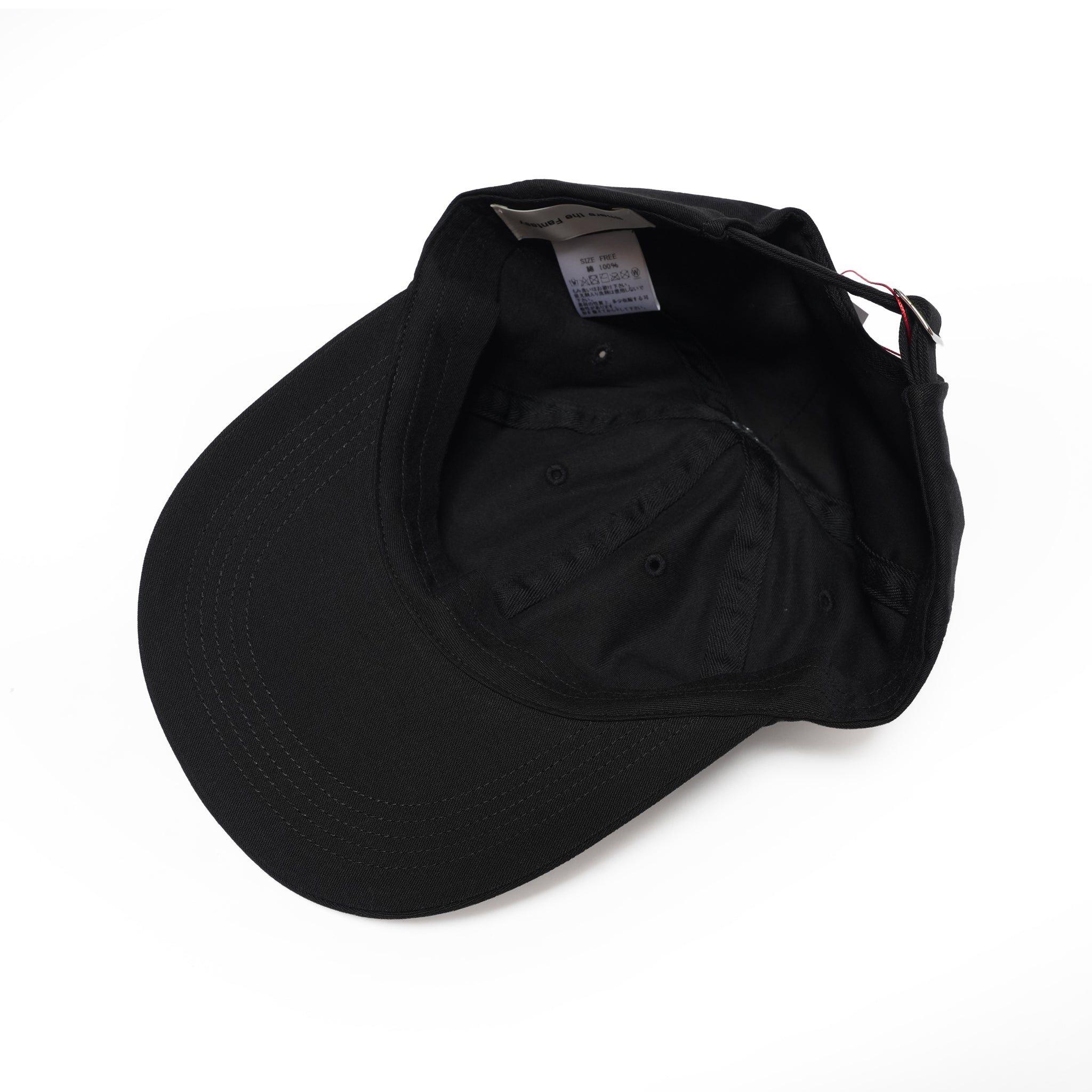 6 PANEL LONG BRIM CAP – Black(Plane) | SHARE THE FANTASY