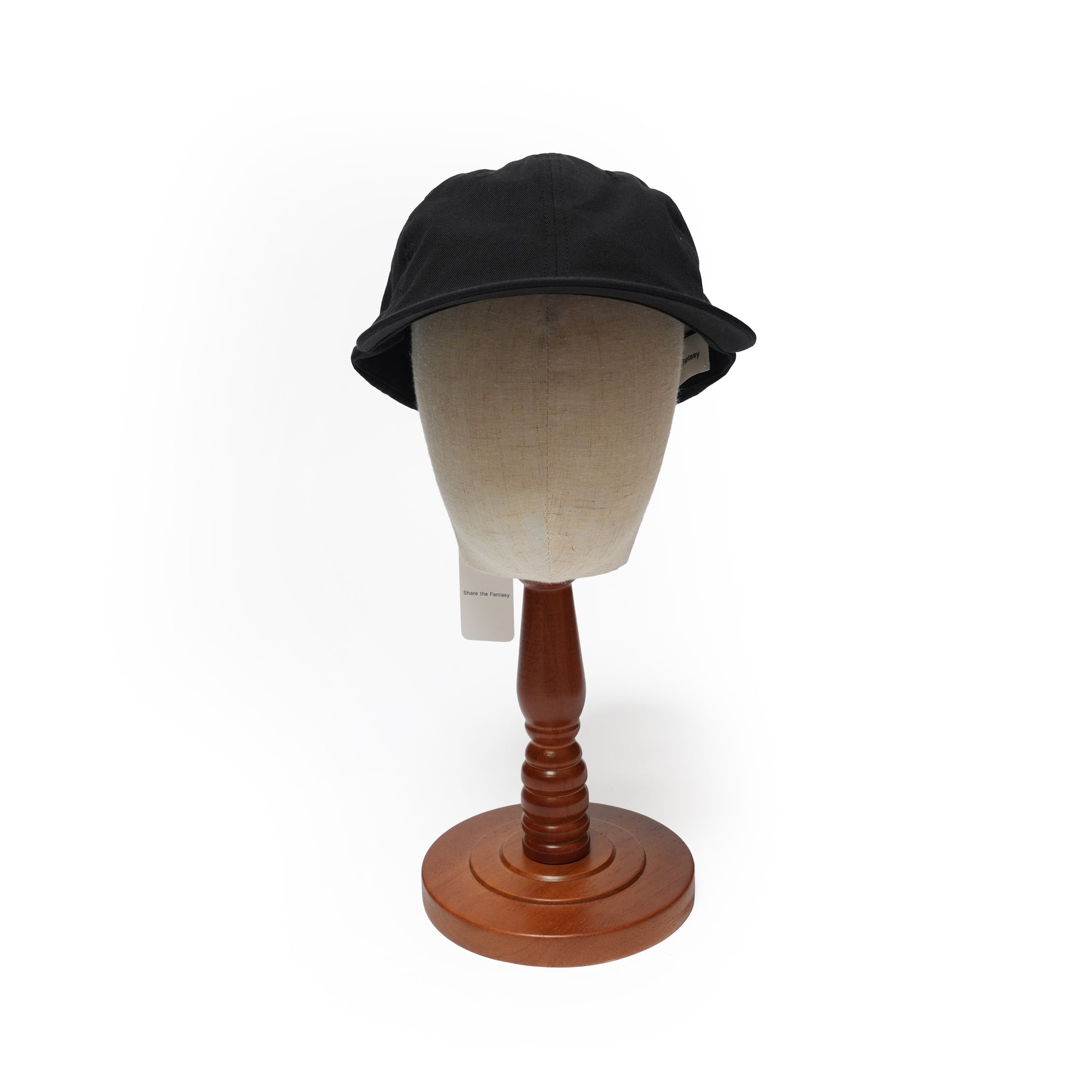 6 PANEL LONG BRIM CAP – Black(Plane) | SHARE THE FANTASY