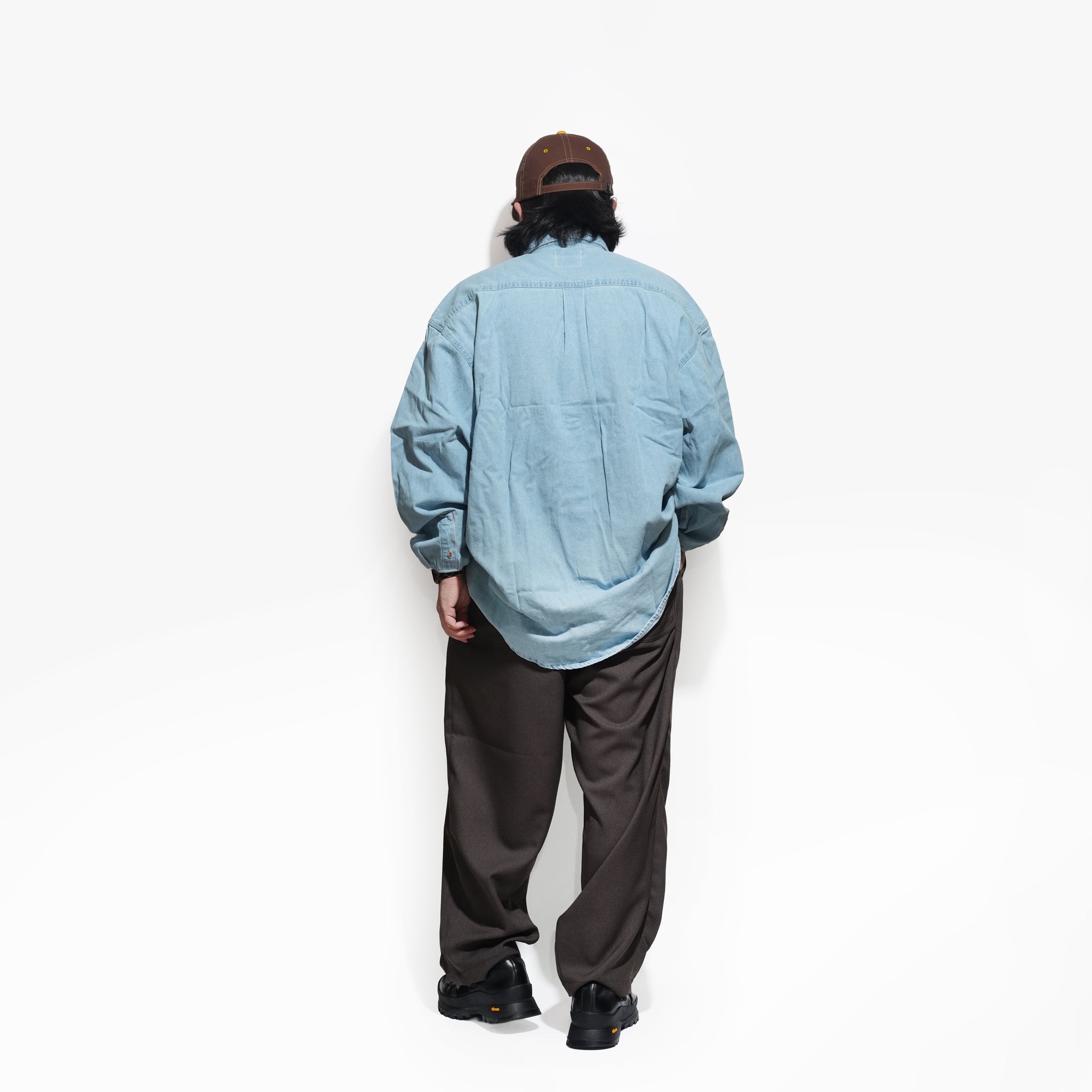 №150 [ COBRA CustomDenimShirt ]  – Denim × SF rib | RELAX FIT