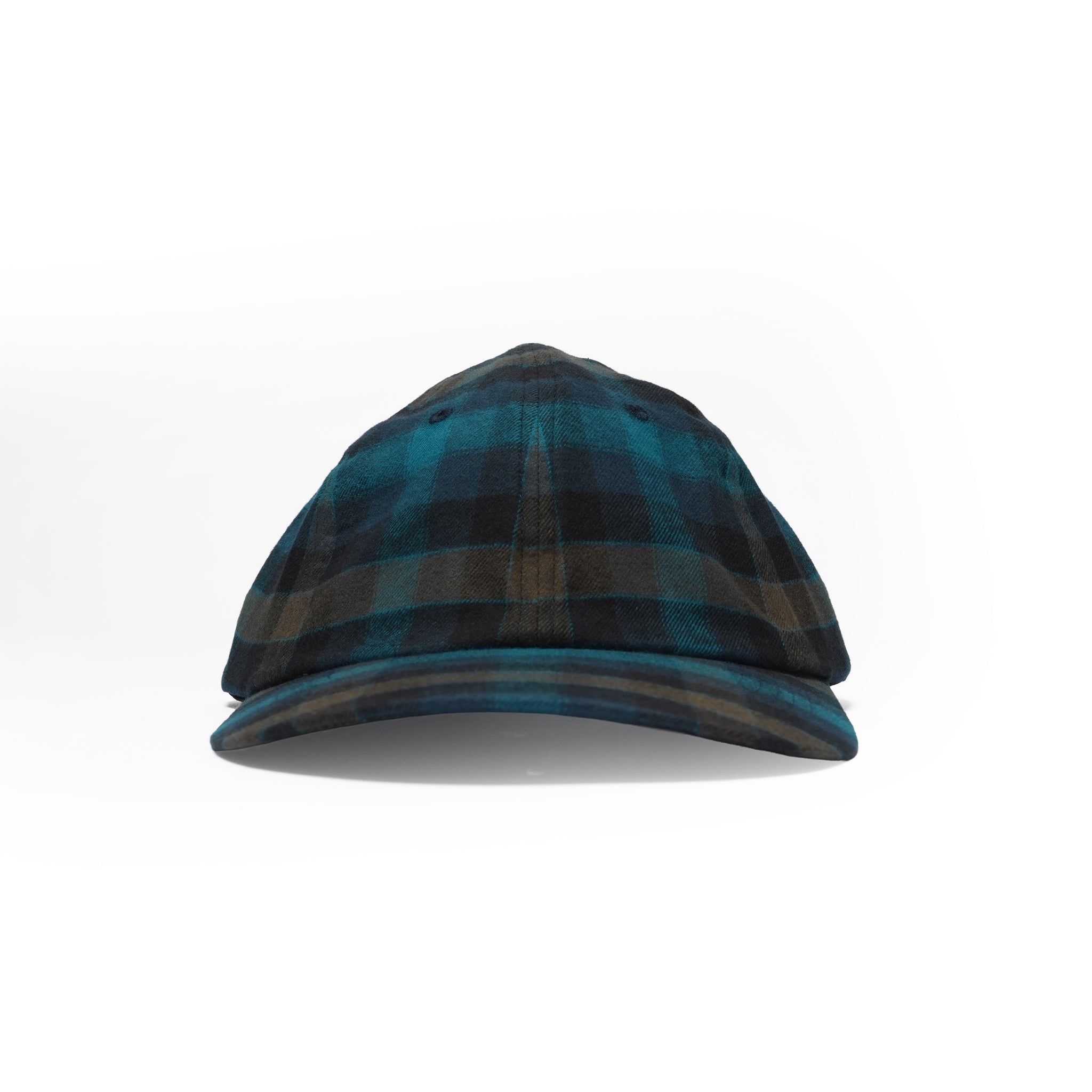 6 PANEL LONG BRIM CAP – Blush Blue(Check) | SHARE THE FANTASY