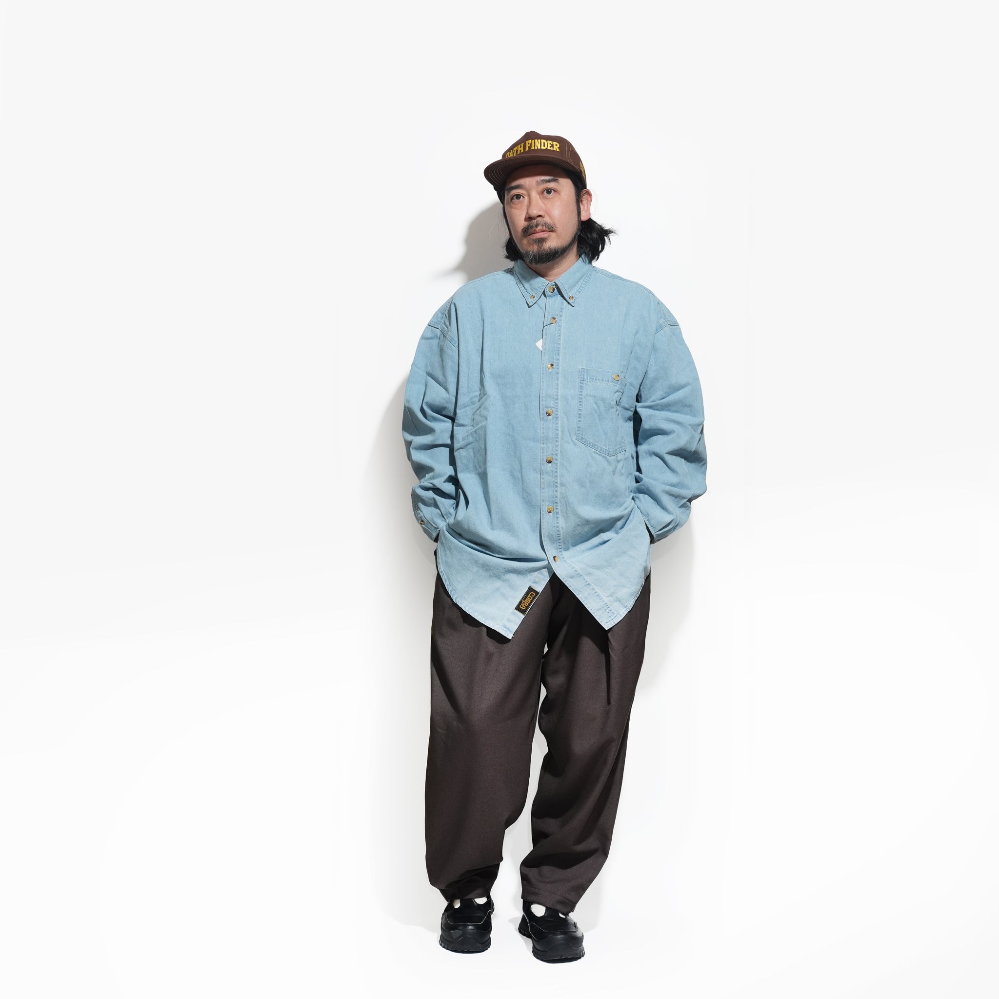 №150 [ COBRA CustomDenimShirt ]  – Denim × SF rib | RELAX FIT