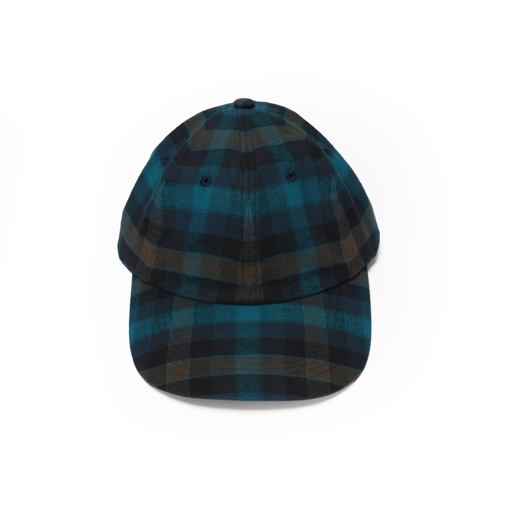 6 PANEL LONG BRIM CAP – Blush Blue(Check) | SHARE THE FANTASY