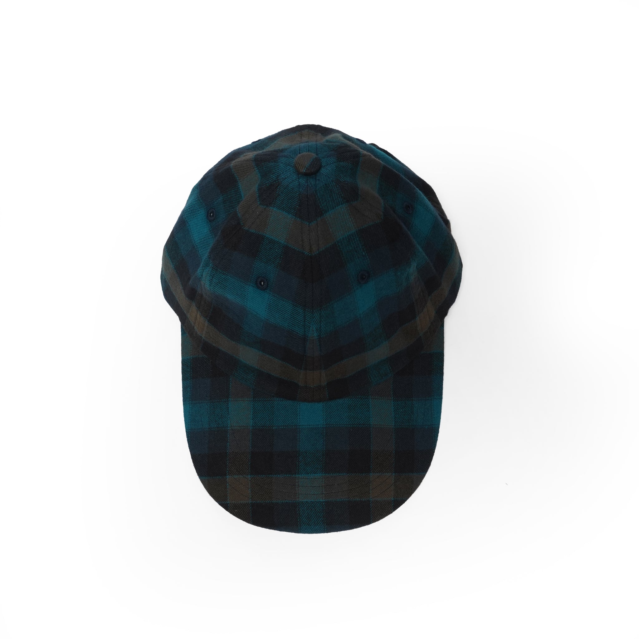 6 PANEL LONG BRIM CAP – Blush Blue(Check) | SHARE THE FANTASY