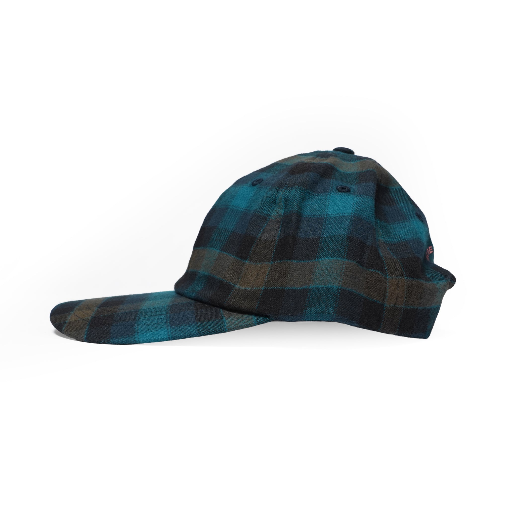 6 PANEL LONG BRIM CAP – Blush Blue(Check) | SHARE THE FANTASY