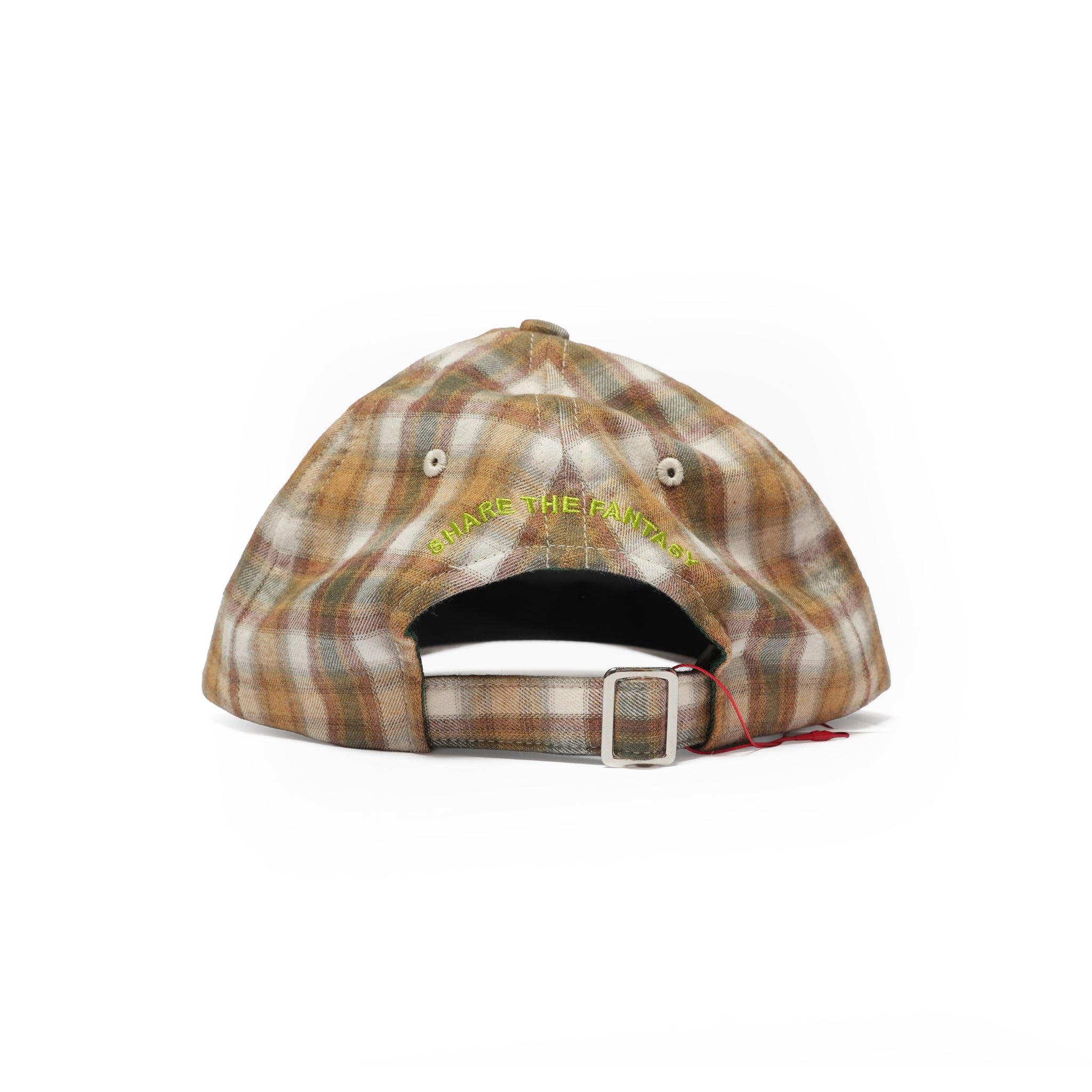 6 PANEL LONG BRIM CAP – Blush Beige(Check) | SHARE THE FANTASY