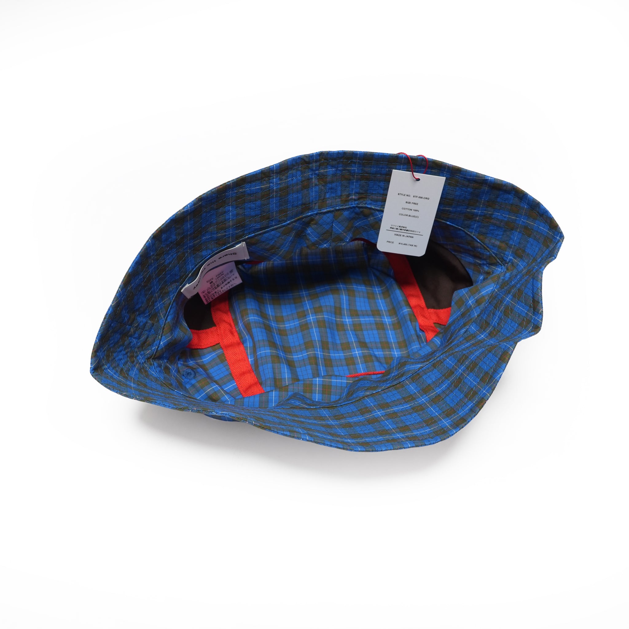 BUCKET HAT – Blue(Check) | SHARE THE FANTASY