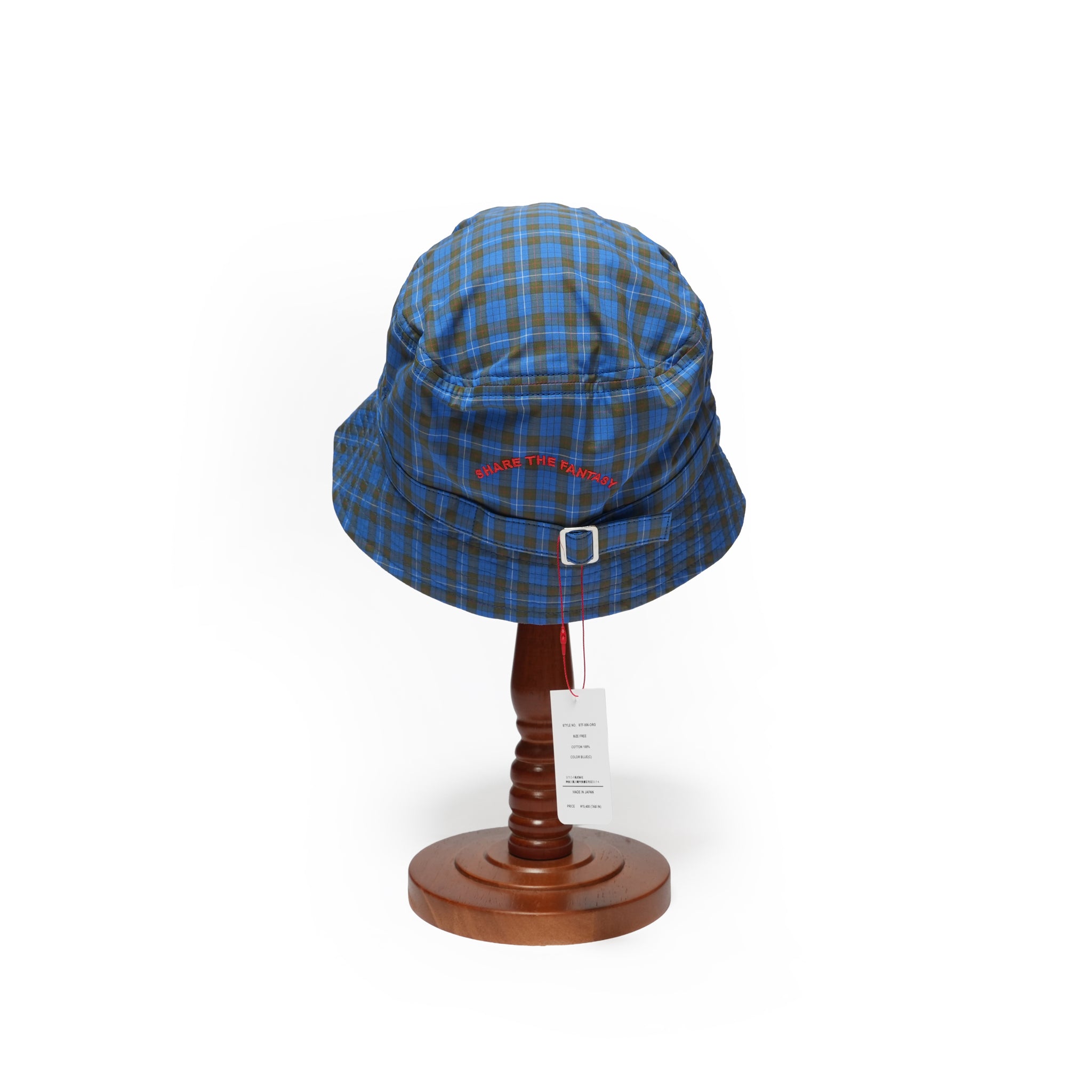 BUCKET HAT – Blue(Check) | SHARE THE FANTASY