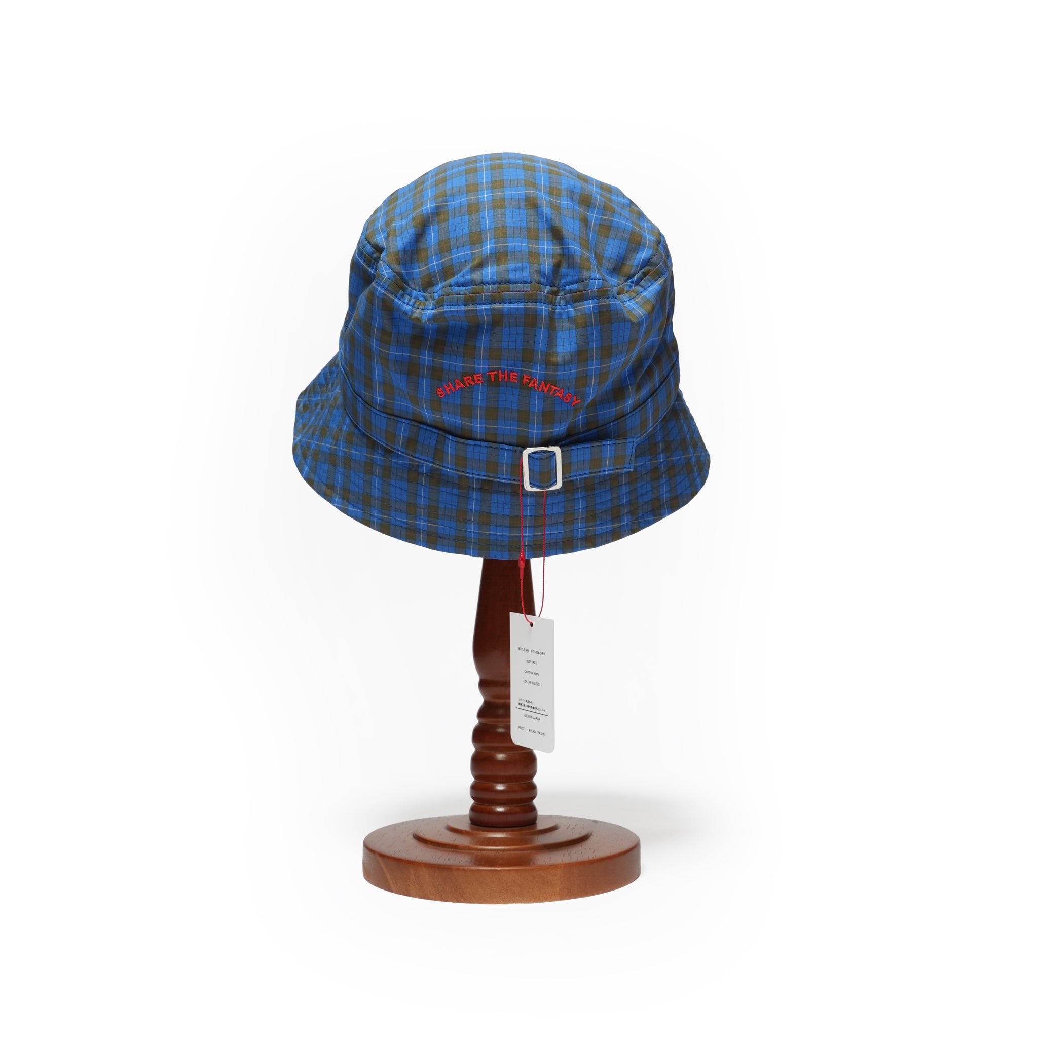 BUCKET HAT – Blue(Check) | SHARE THE FANTASY