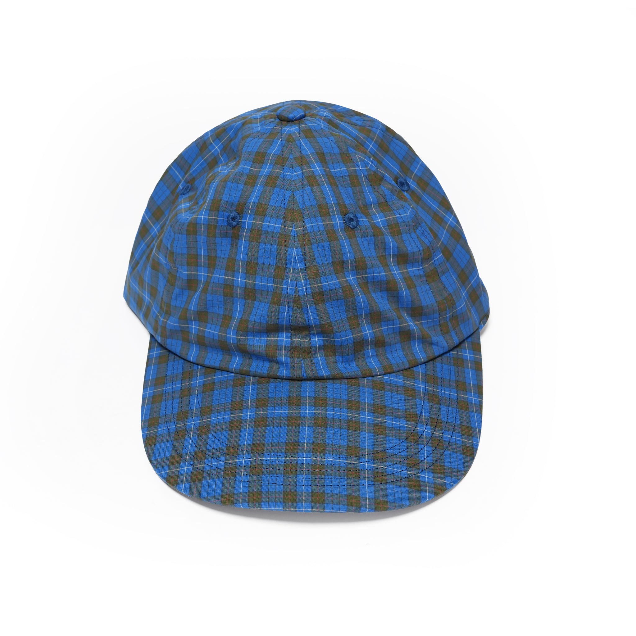 6 PANEL LONG BRIM CAP – Blue(Check) | SHARE THE FANTASY