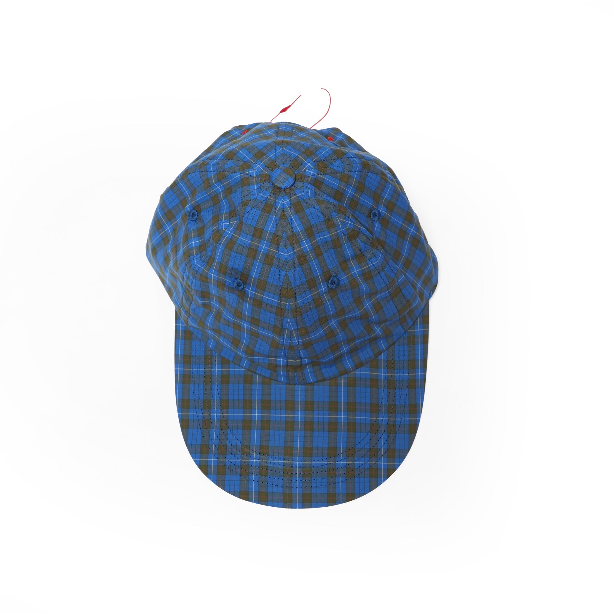 6 PANEL LONG BRIM CAP – Blue(Check) | SHARE THE FANTASY