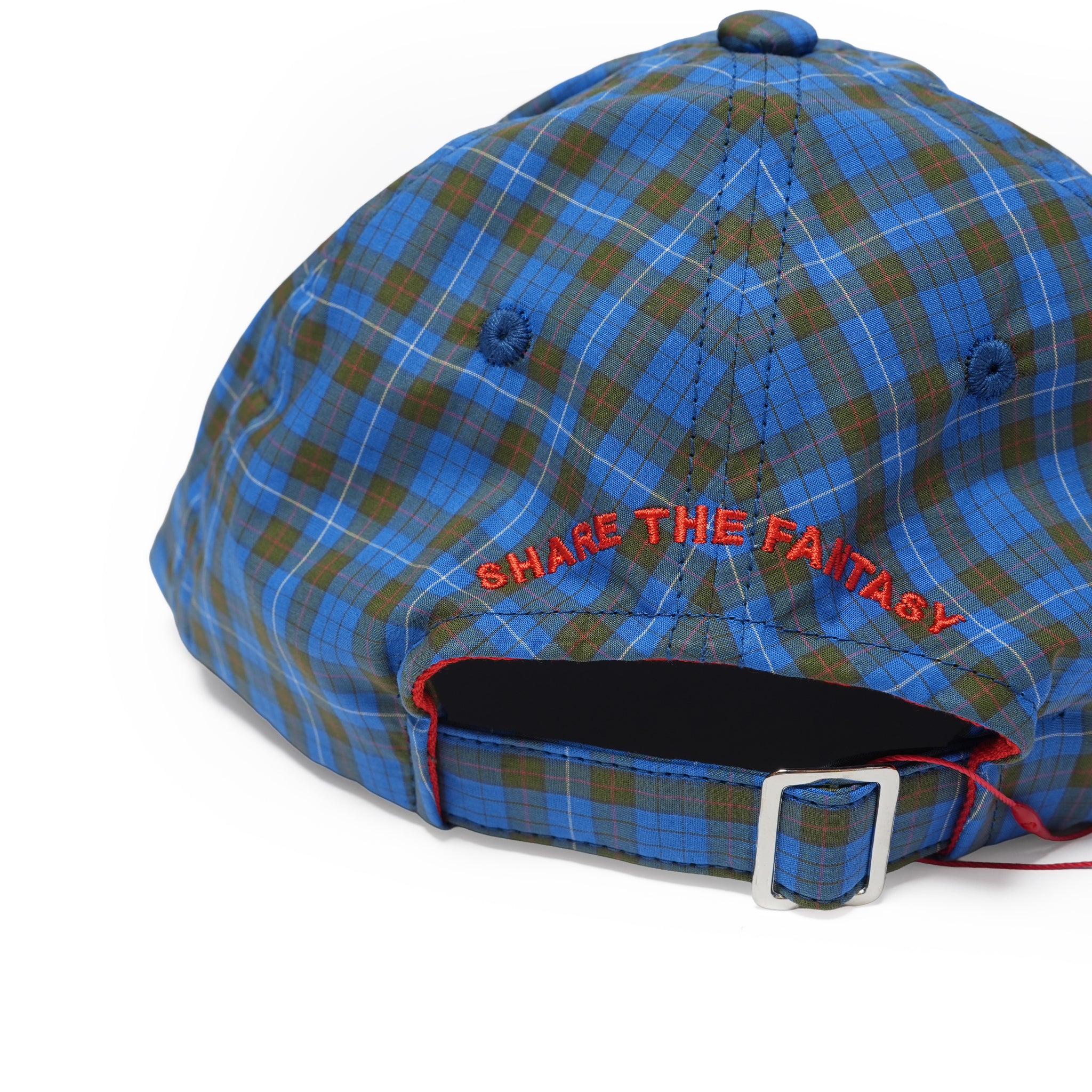6 PANEL LONG BRIM CAP – Blue(Check) | SHARE THE FANTASY
