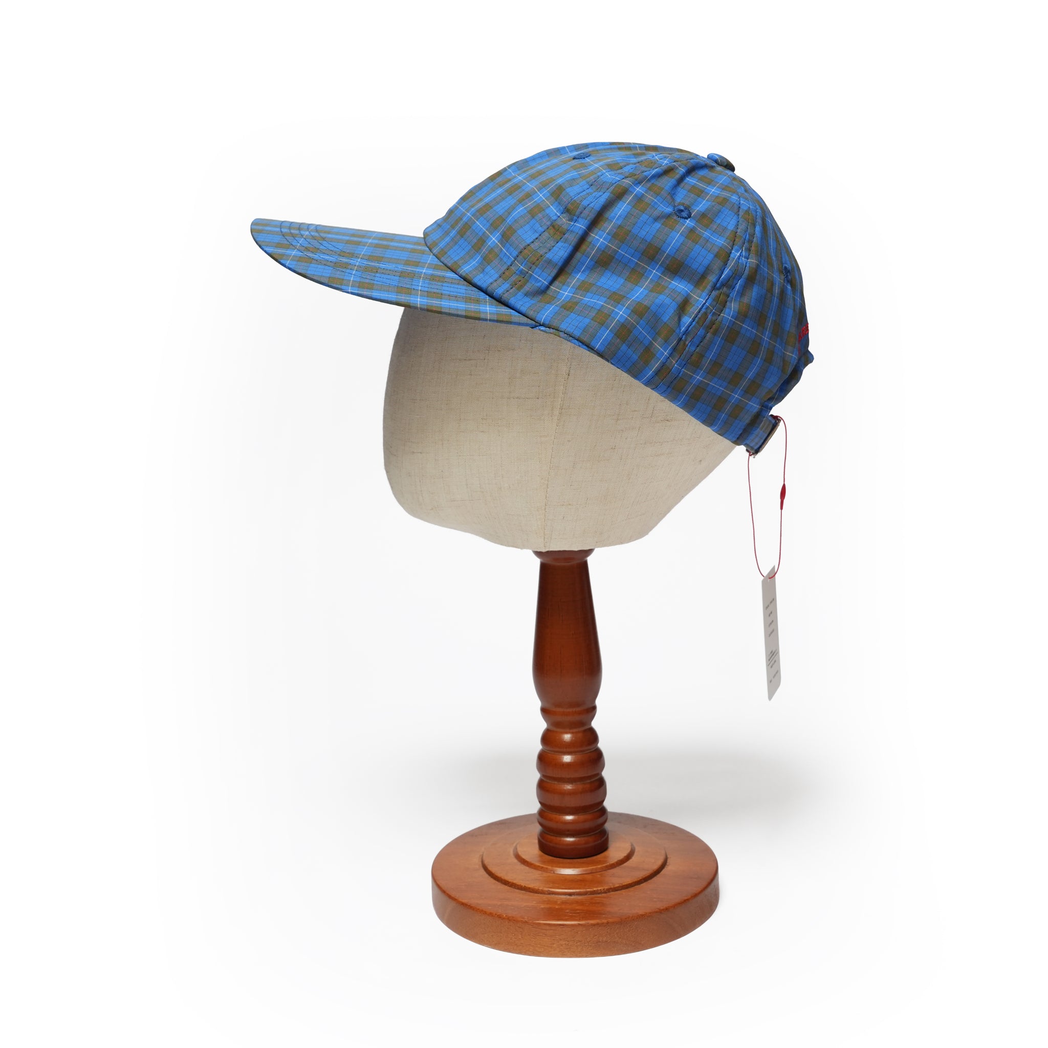 6 PANEL LONG BRIM CAP – Blue(Check) | SHARE THE FANTASY