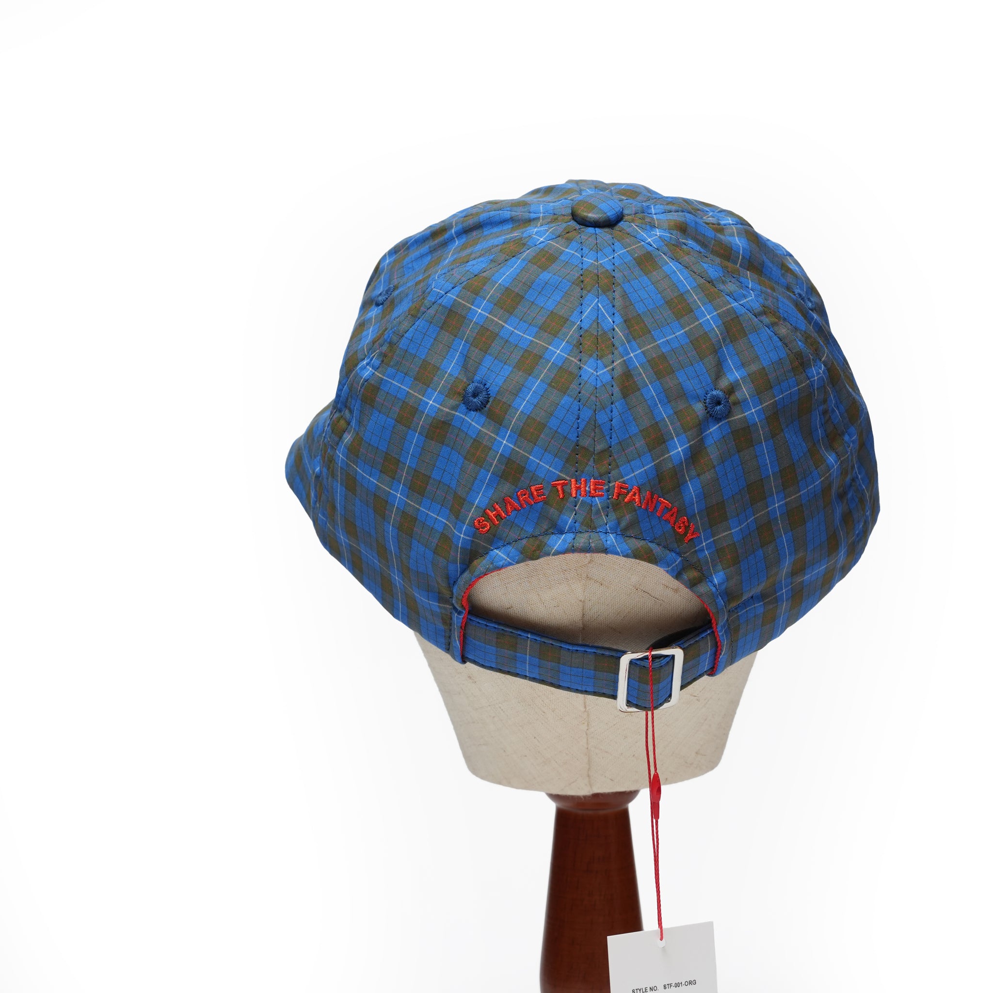 6 PANEL LONG BRIM CAP – Blue(Check) | SHARE THE FANTASY
