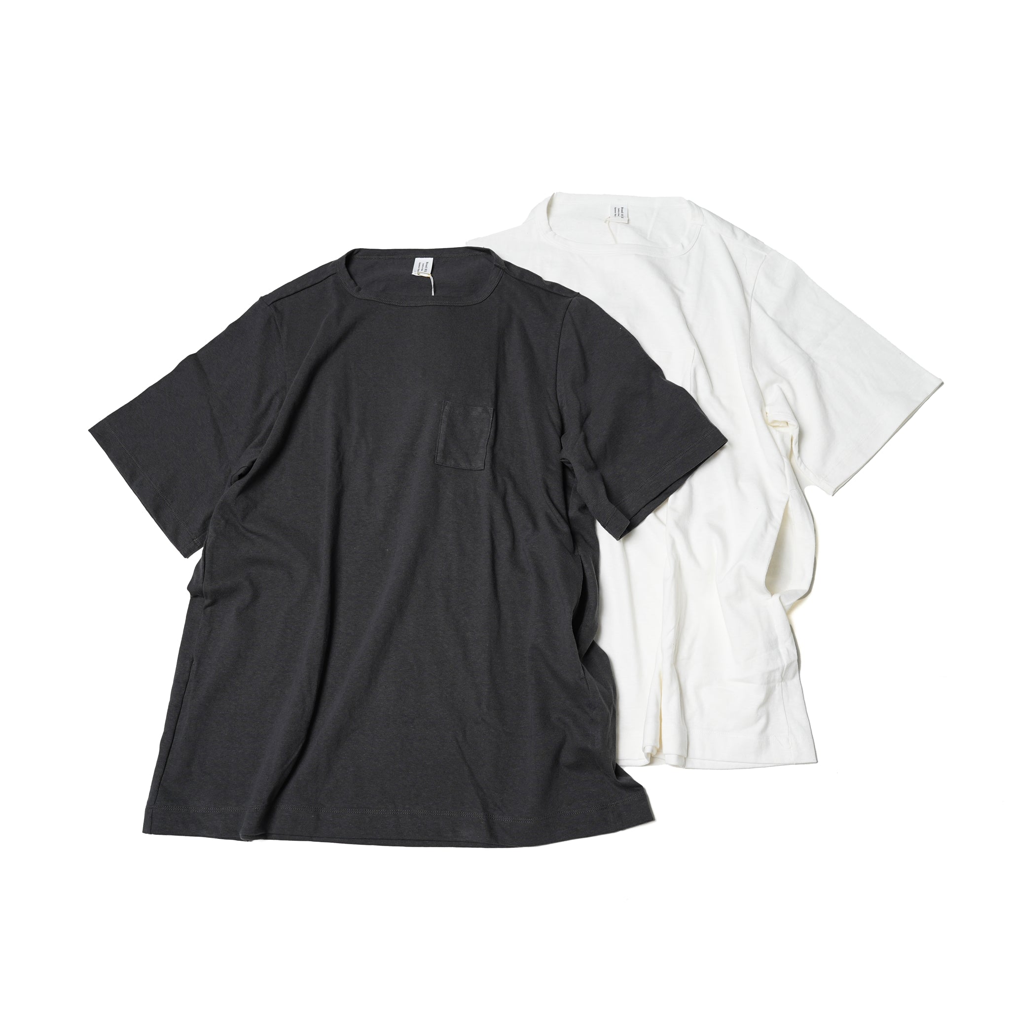 No:HUE-04 | Name:3 Pockets T-Shirt / Middle Length | Color:White/Black | Size:Free【Big P Product】【ネコポス選択可能】