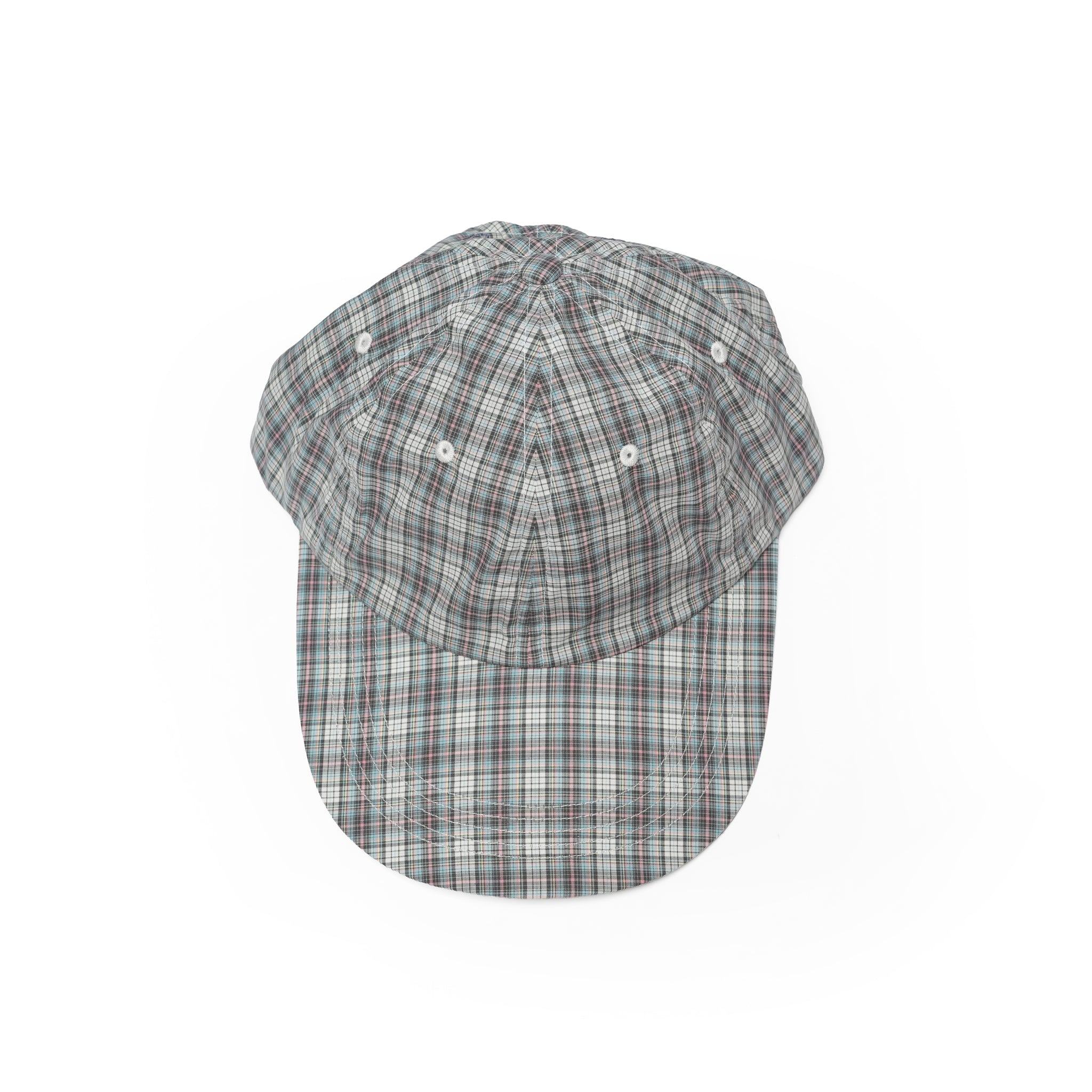 6 PANEL LONG BRIM CAP – White(Check) | SHARE THE FANTASY