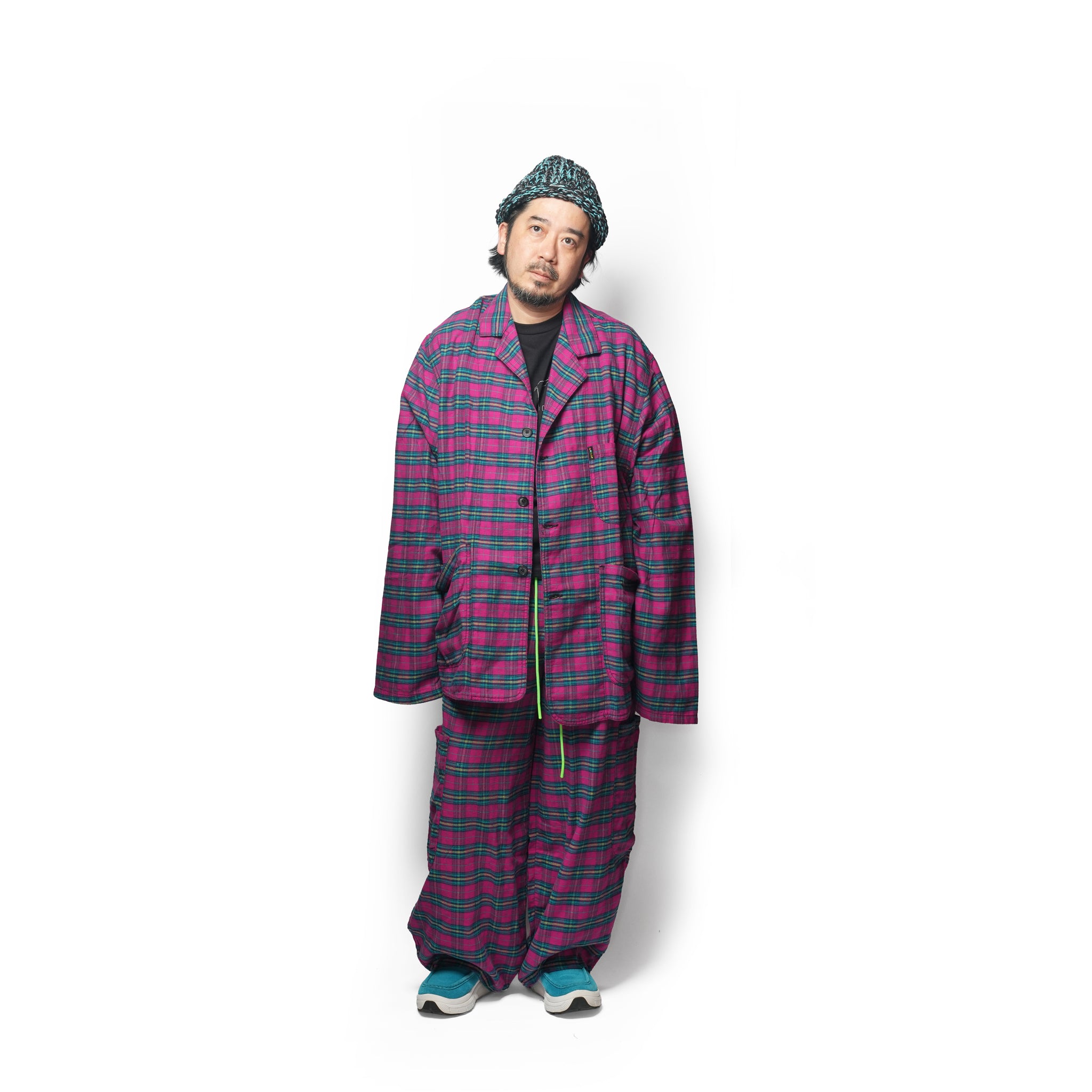 Raspberry Flannel Dinner Jacket | Meals Clothing