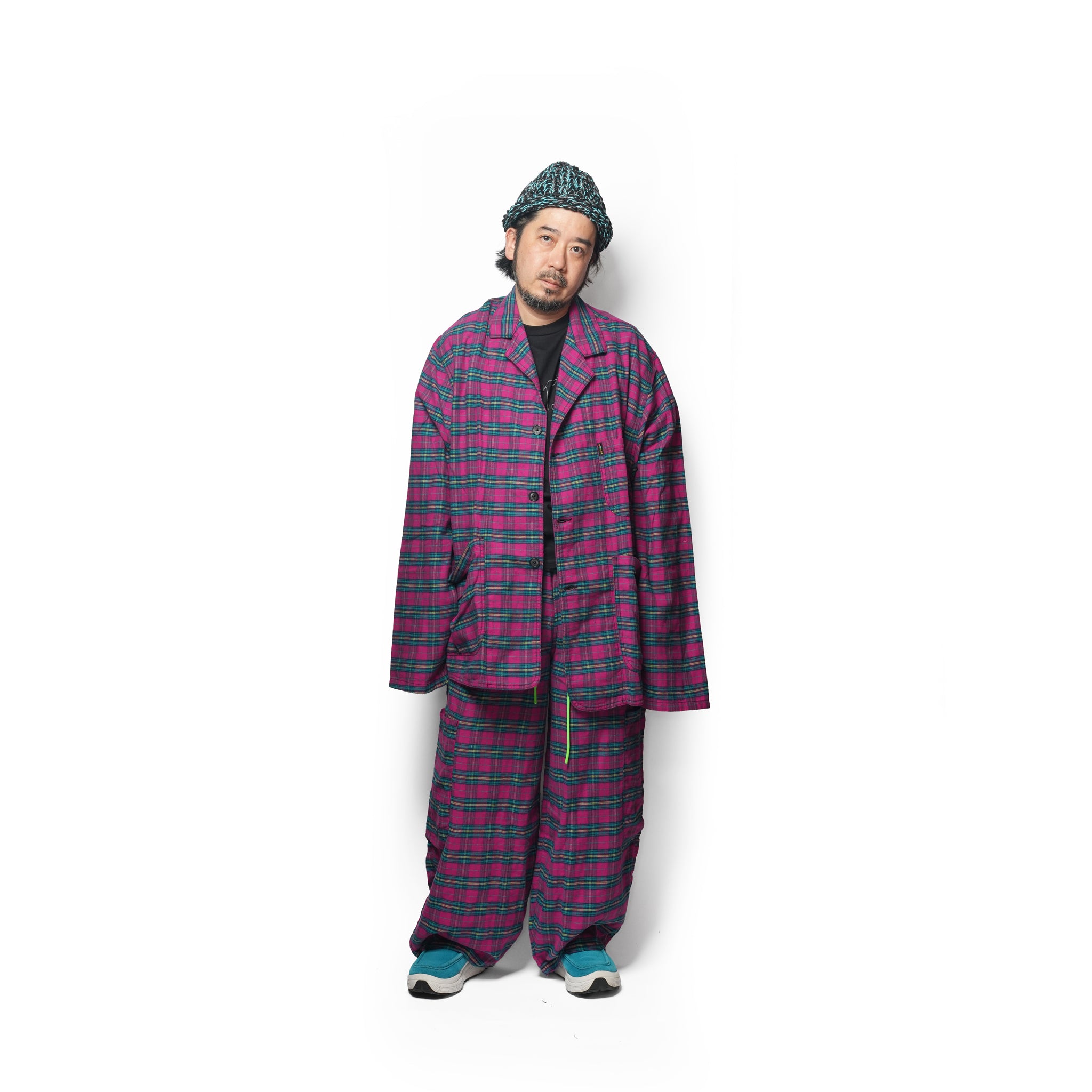 Raspberry Flannel Dinner Jacket | Meals Clothing