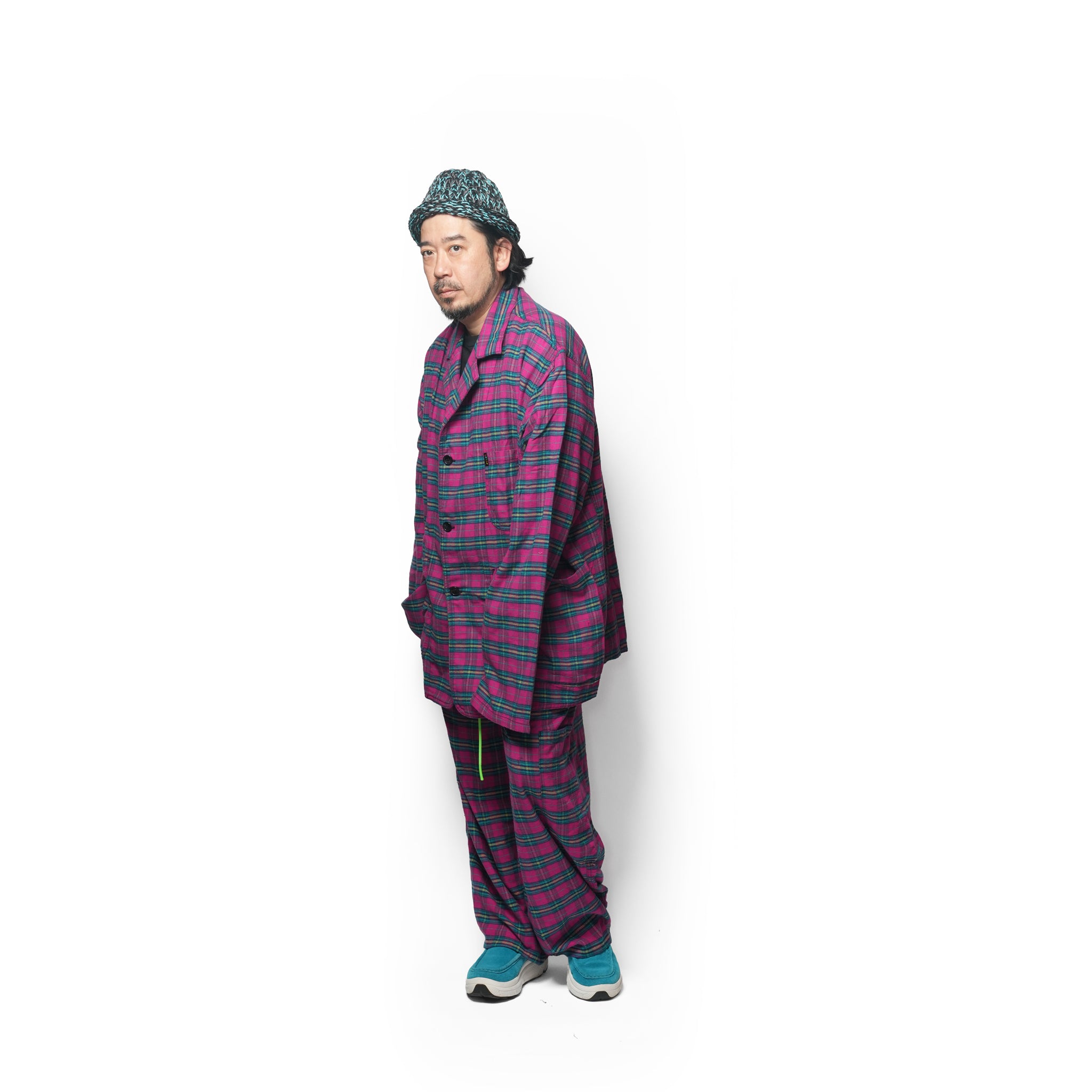Raspberry Flannel Dinner Jacket | Meals Clothing