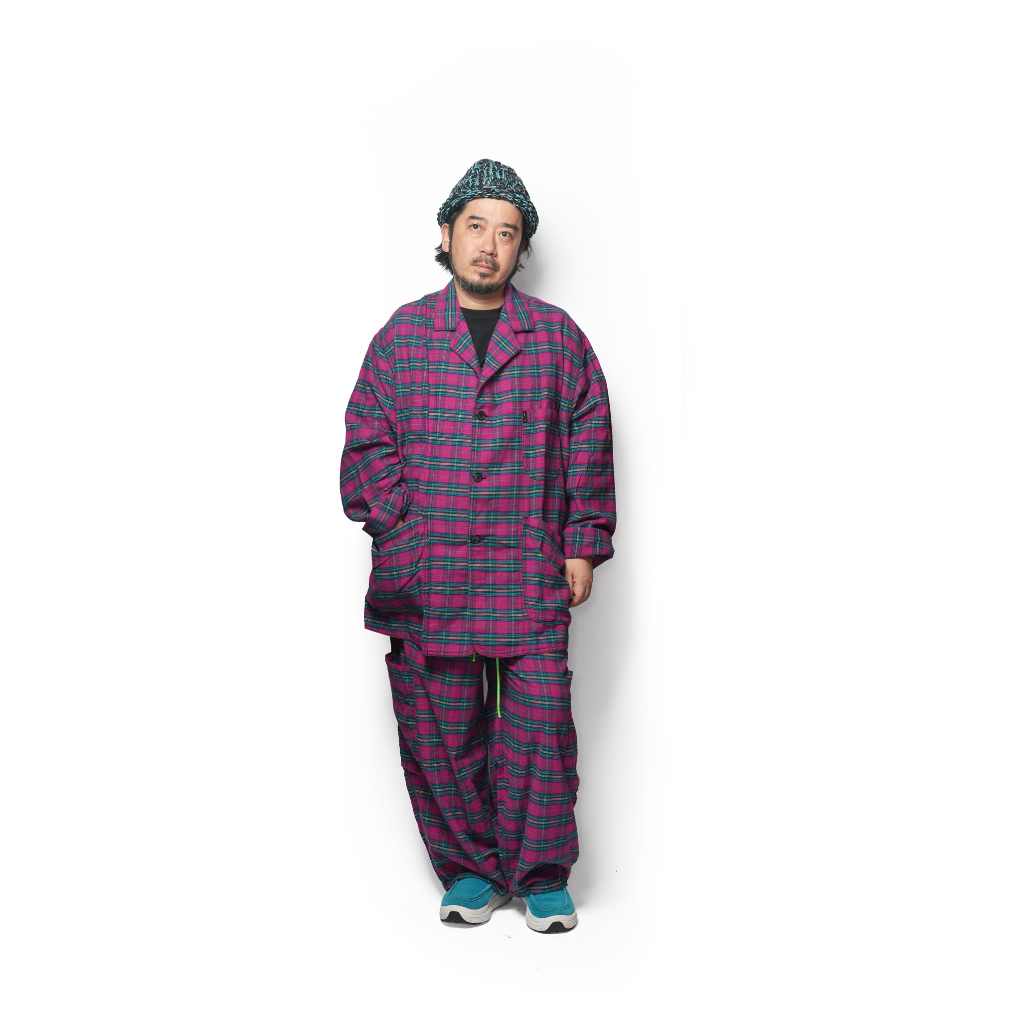 Raspberry Flannel Dinner Jacket | Meals Clothing