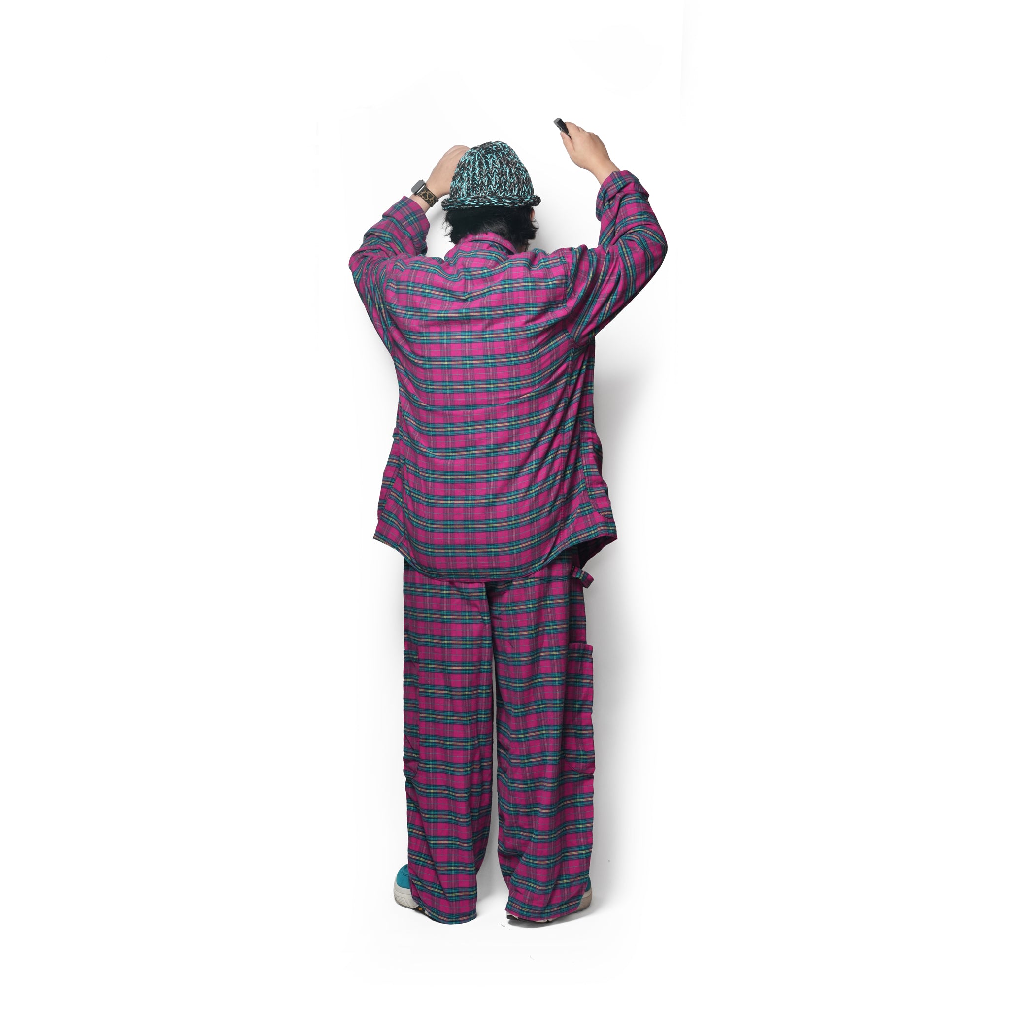 Raspberry Flannel Dinner Jacket | Meals Clothing