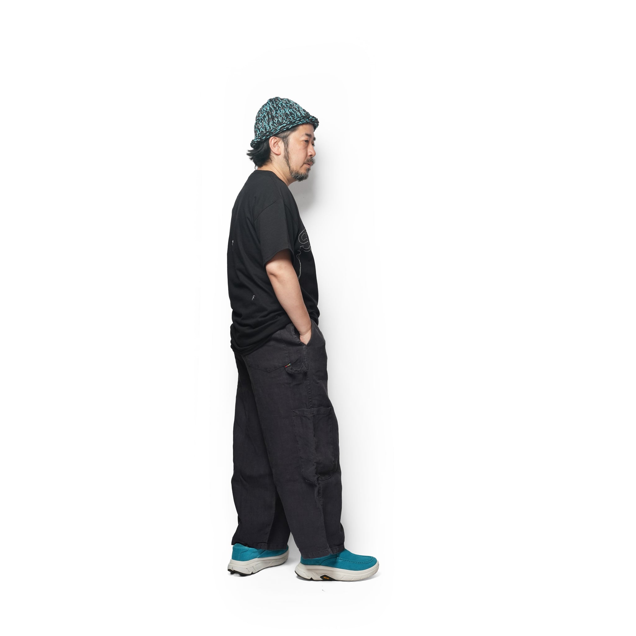F.D.A. Black Sesame Linen Chef Pant | Meals Clothing