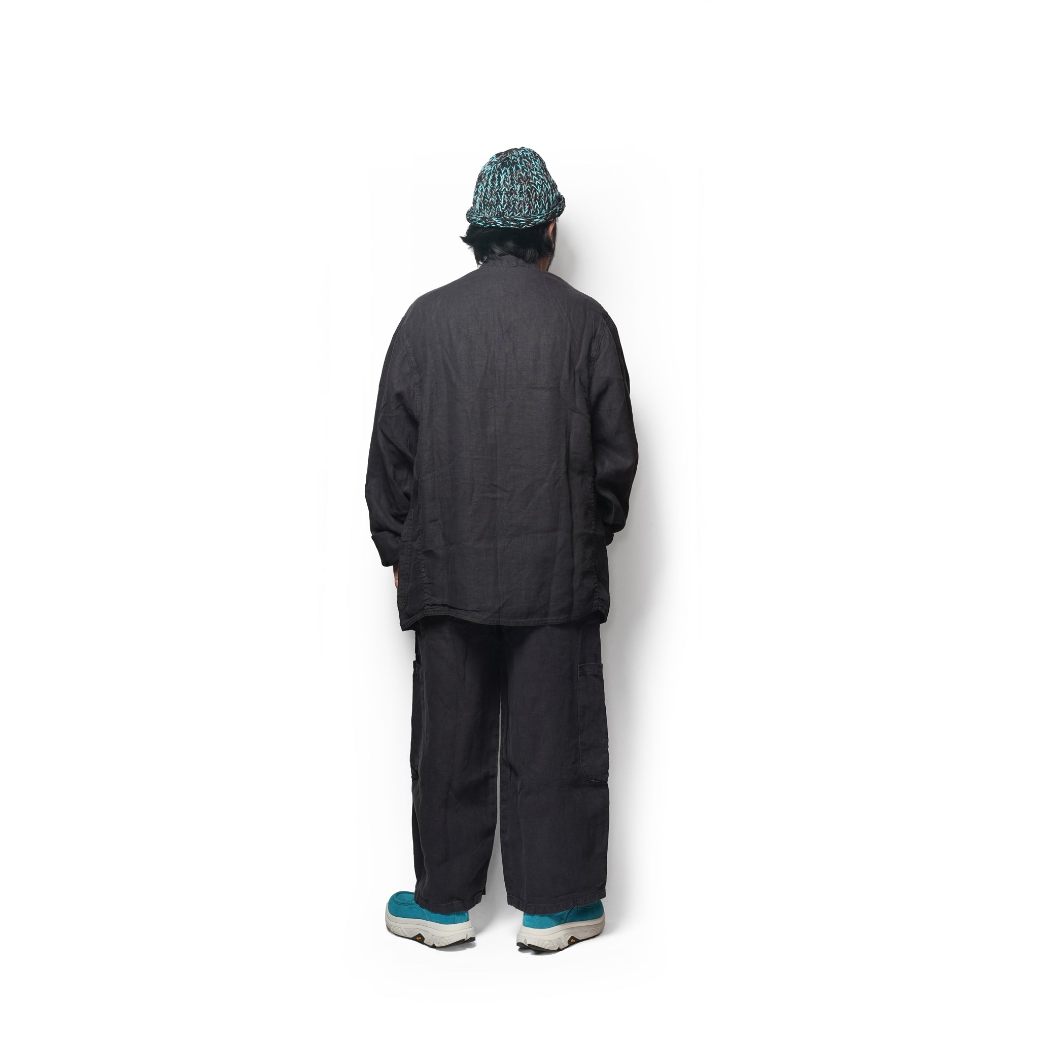 F.D.A. Black Sesame Linen Dinner Jacket | Meals Clothing