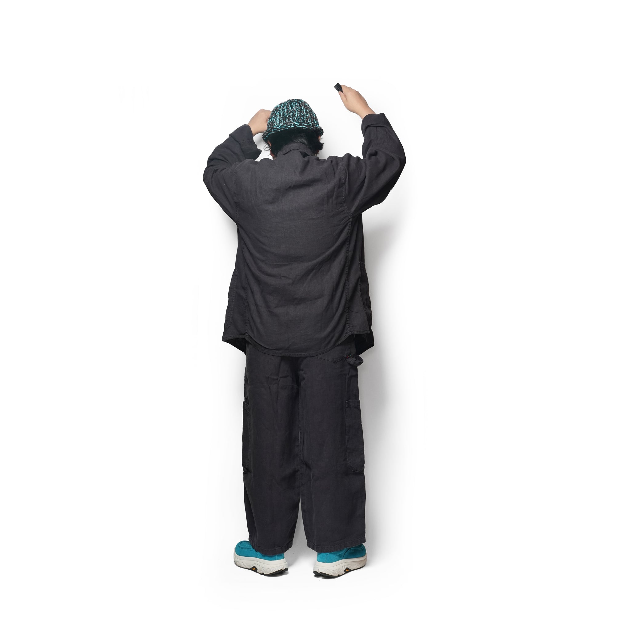 F.D.A. Black Sesame Linen Dinner Jacket | Meals Clothing