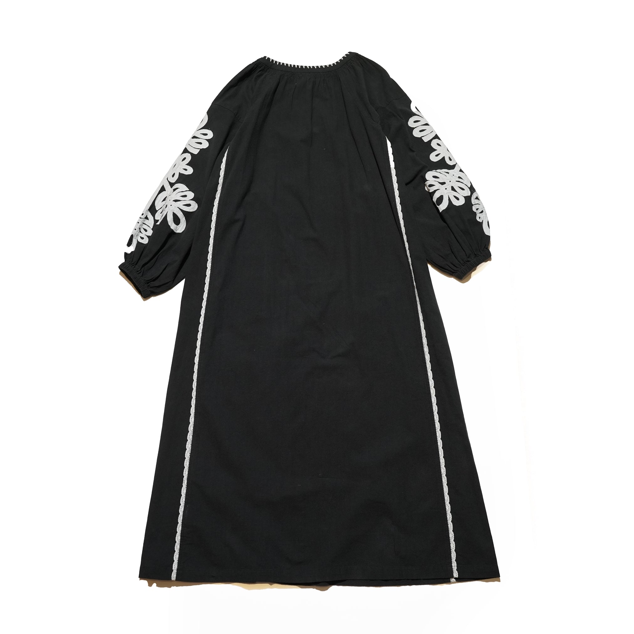 No:020441SE1 | Name:KAZAKHSTAN PATCHWORK EMB DRESS | Color:Black【SARA MALLIKA_サラマリカ】