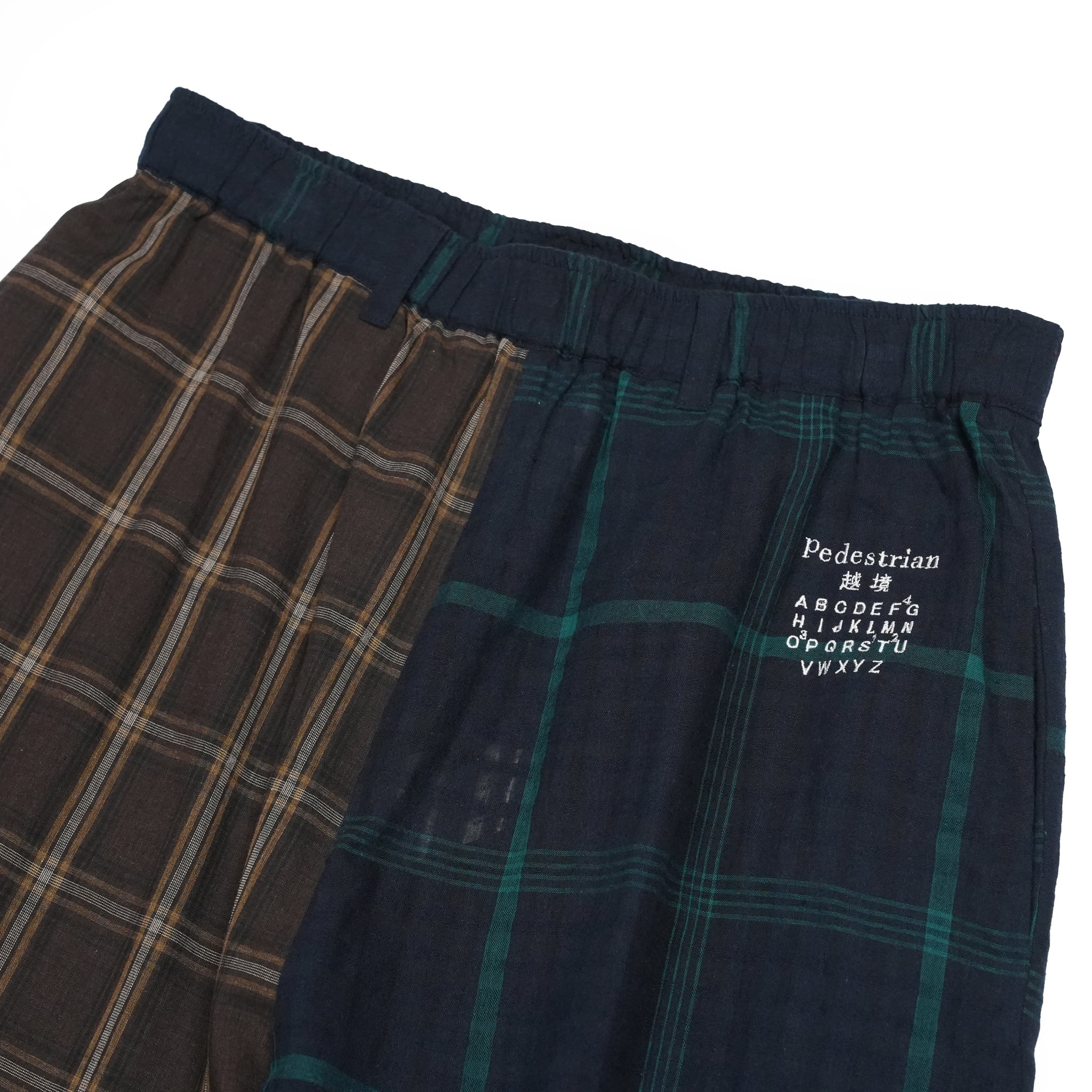 MIX CHECK BONTAGE PANTS– Black | STOF