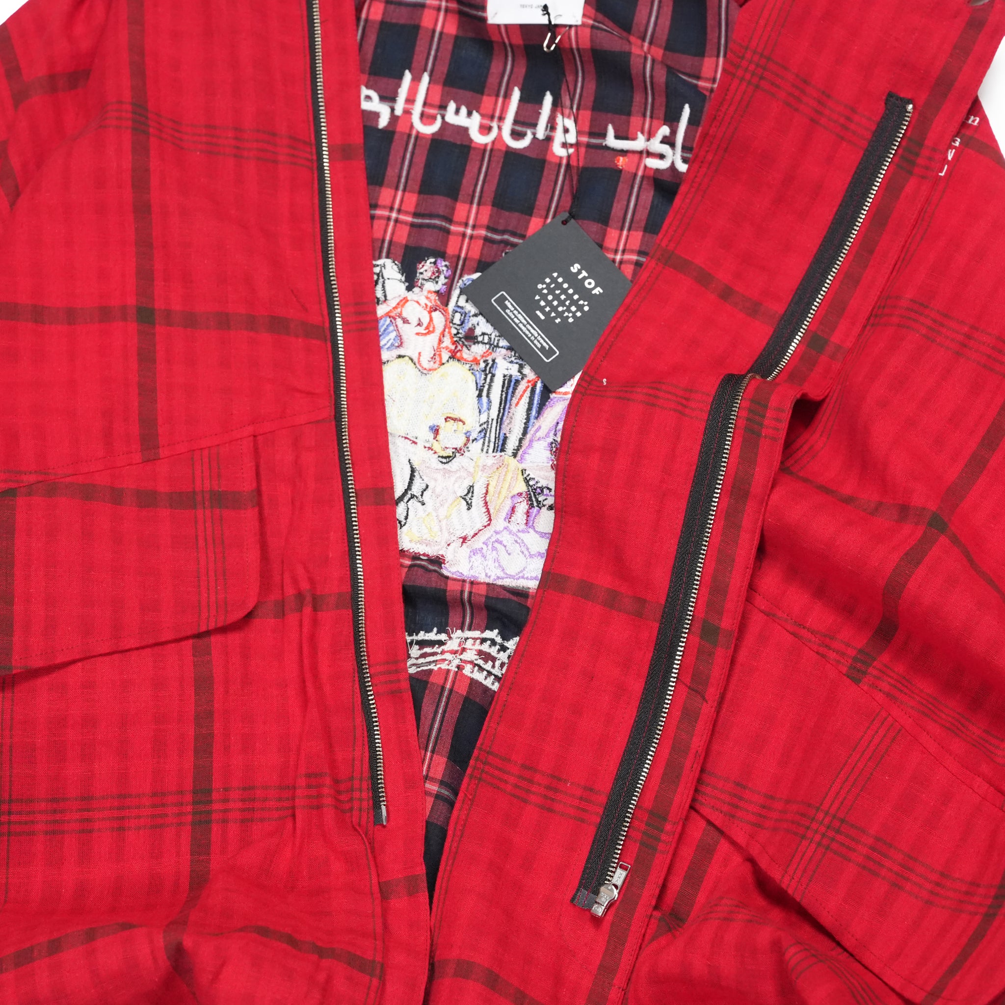 TRIBE EMBROI CHANGE JACKET– Red | STOF