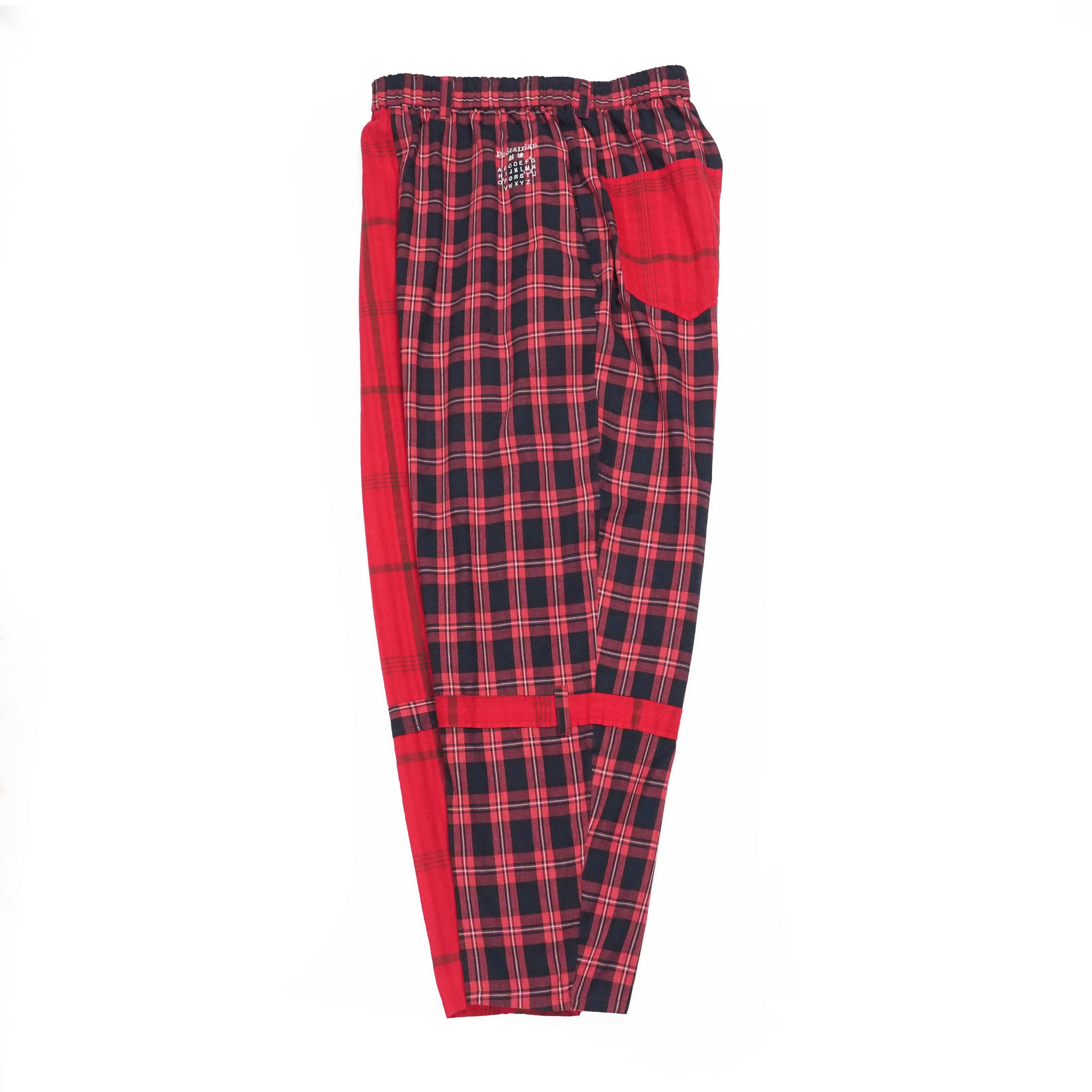 MIX CHECK BONTAGE PANTS– Red | STOF