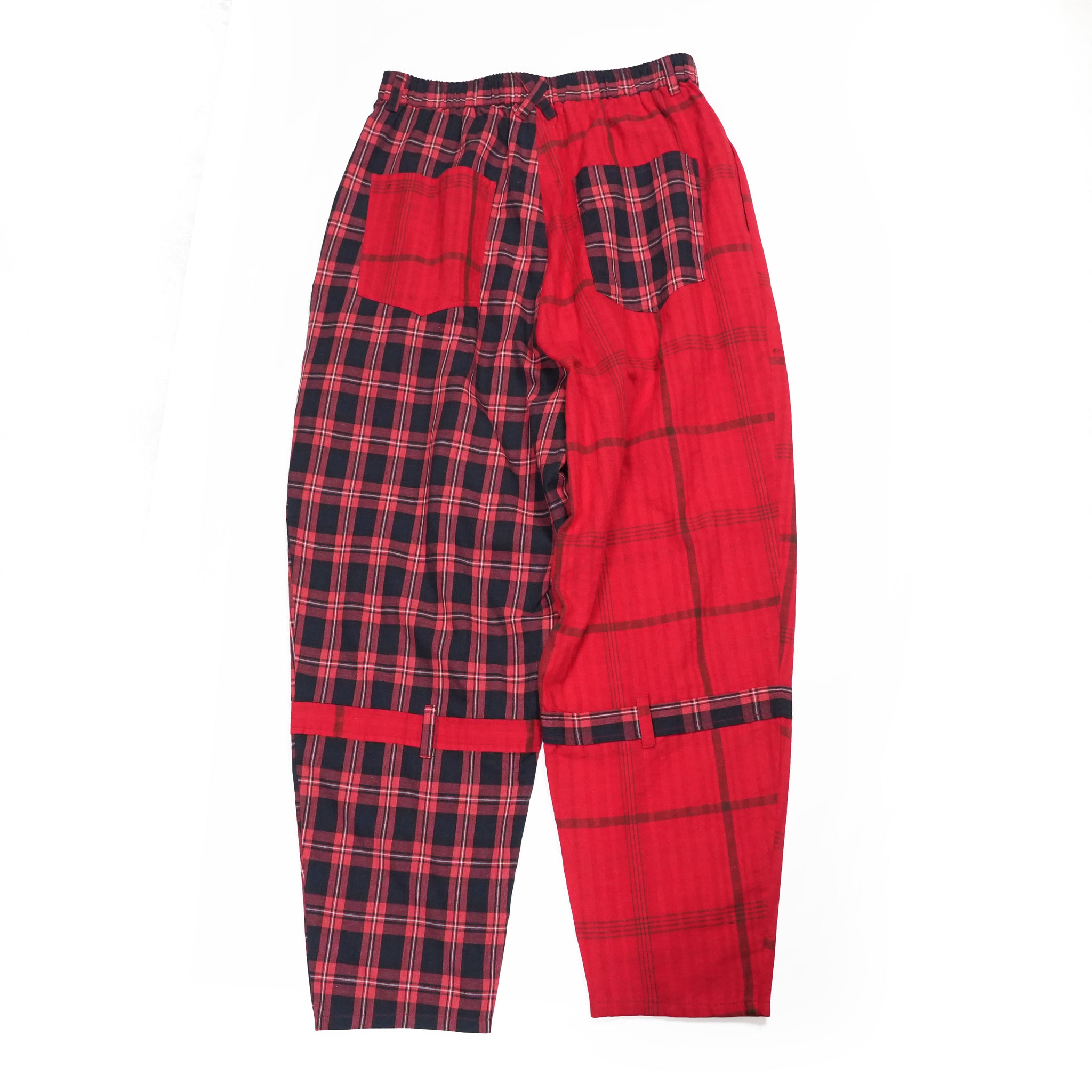MIX CHECK BONTAGE PANTS– Red | STOF