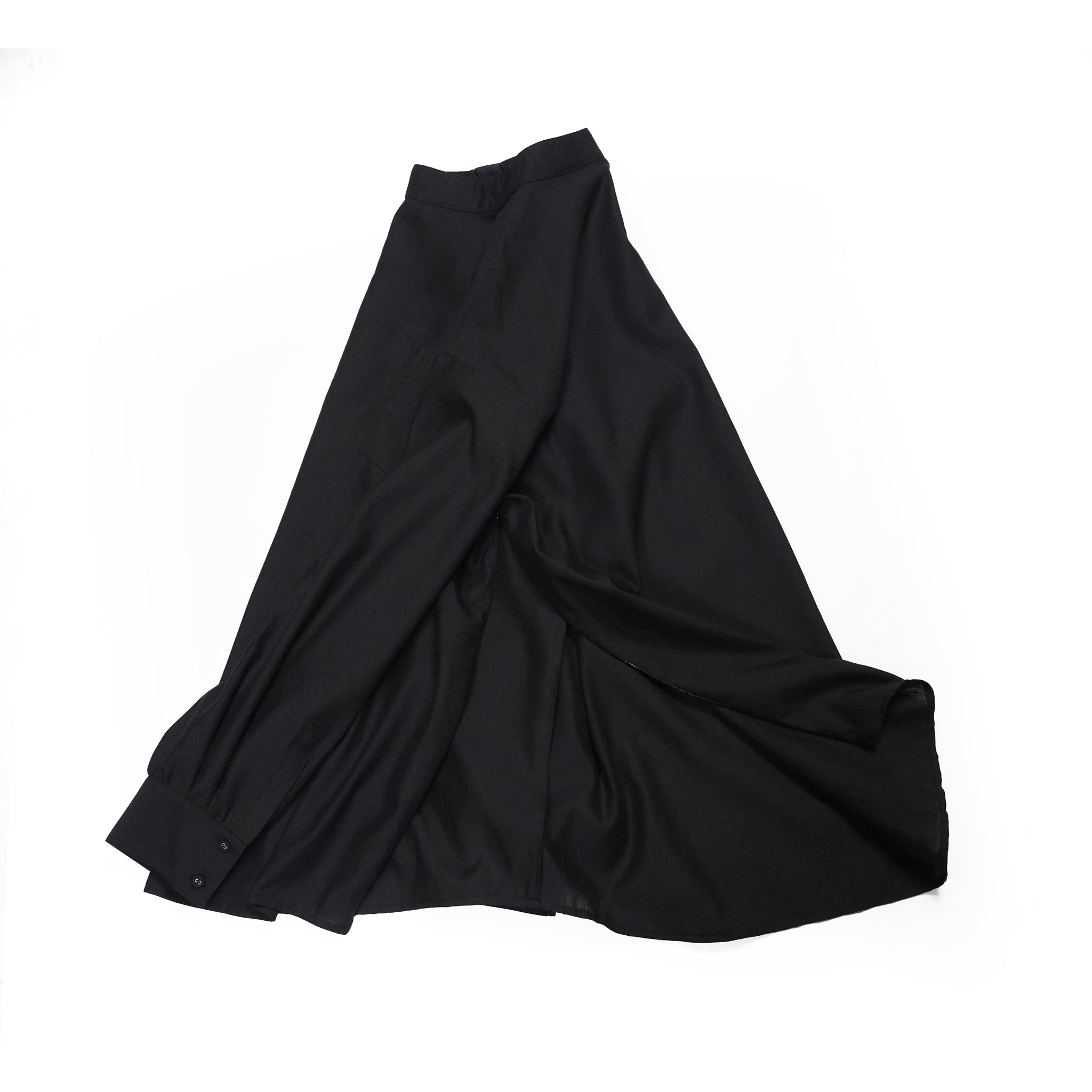 PEDESTRIAN STAND COLLAR SHIRT– Black | STOF