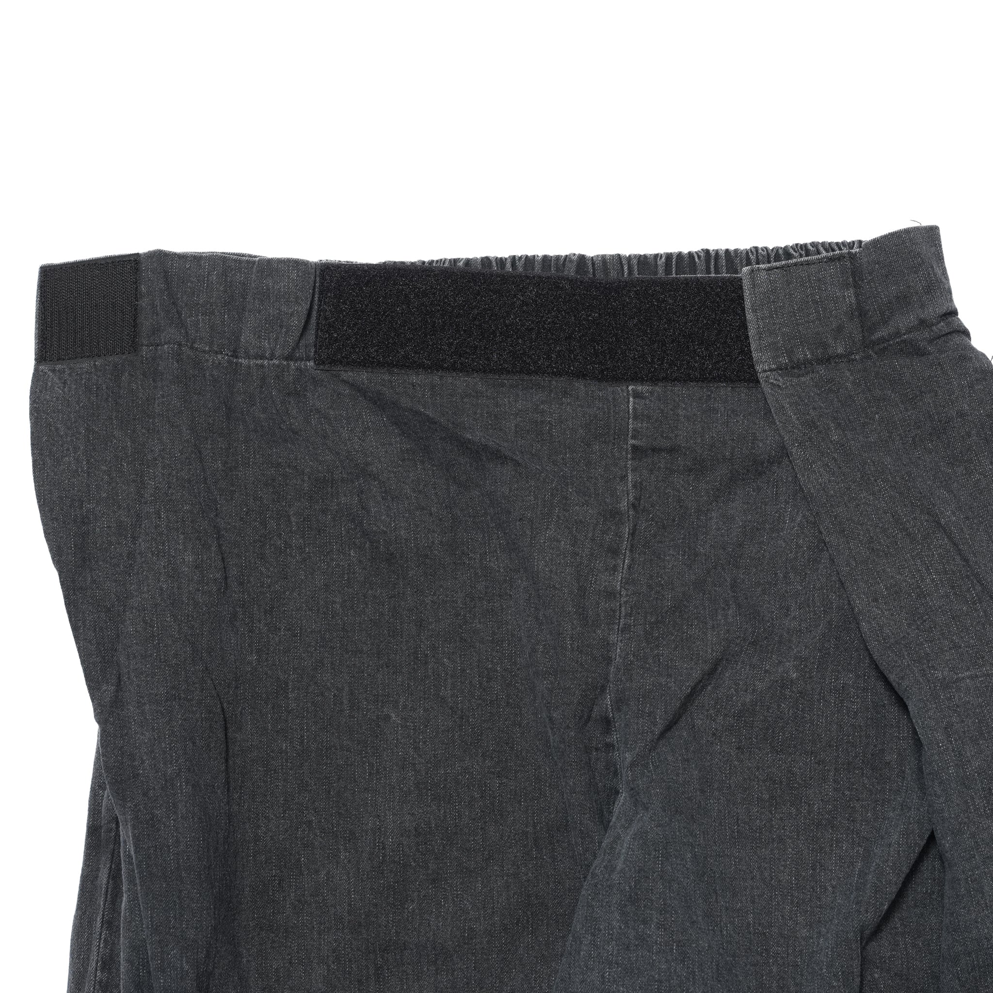 №11　NPID denim Beachslacks – Used wash Black  | RELAX FIT